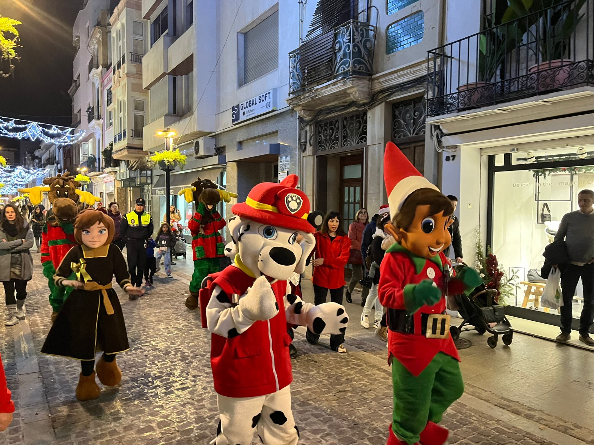 Animació nadalenca en el centre de Castelló