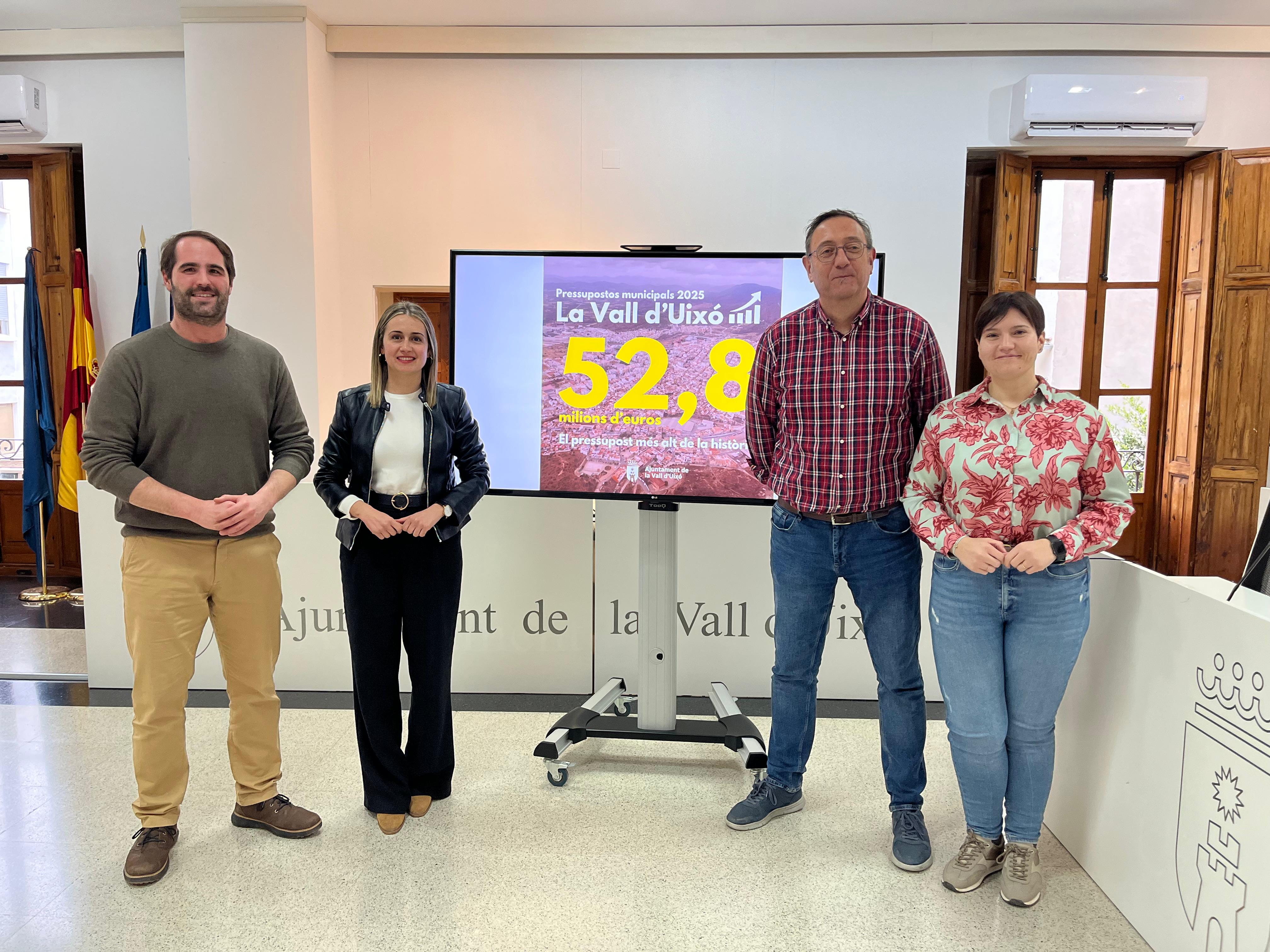 Presentació del pressupost de la Vall d'Uixó
