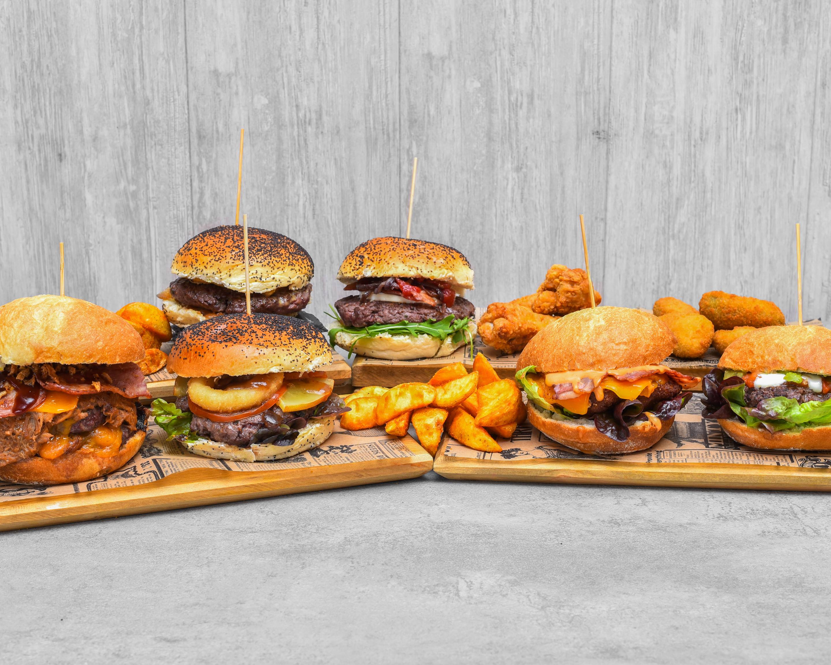 Varios tipos de hamburguesa