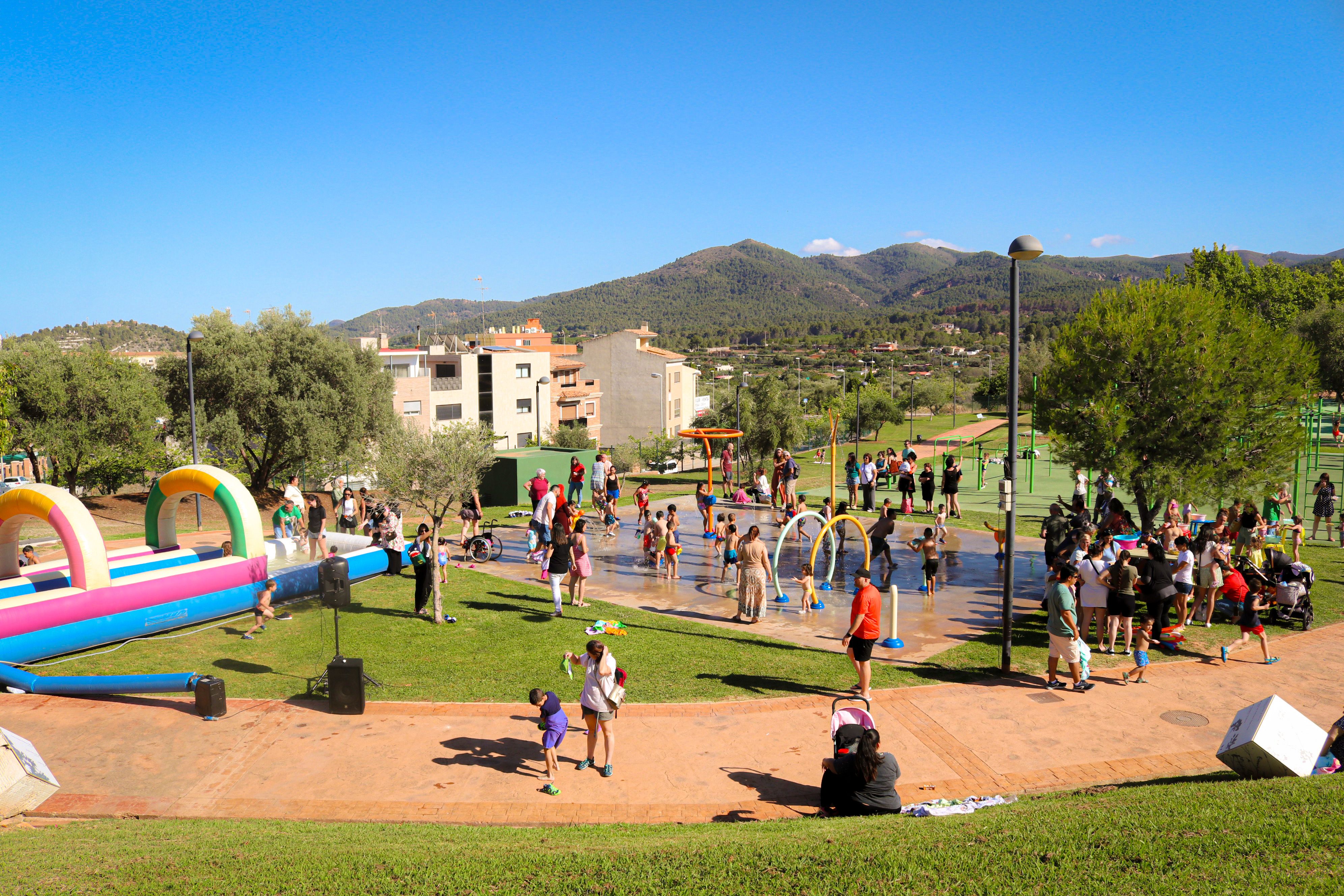 Parc aquàtic a la Plaza 8 de Marzo a Onda