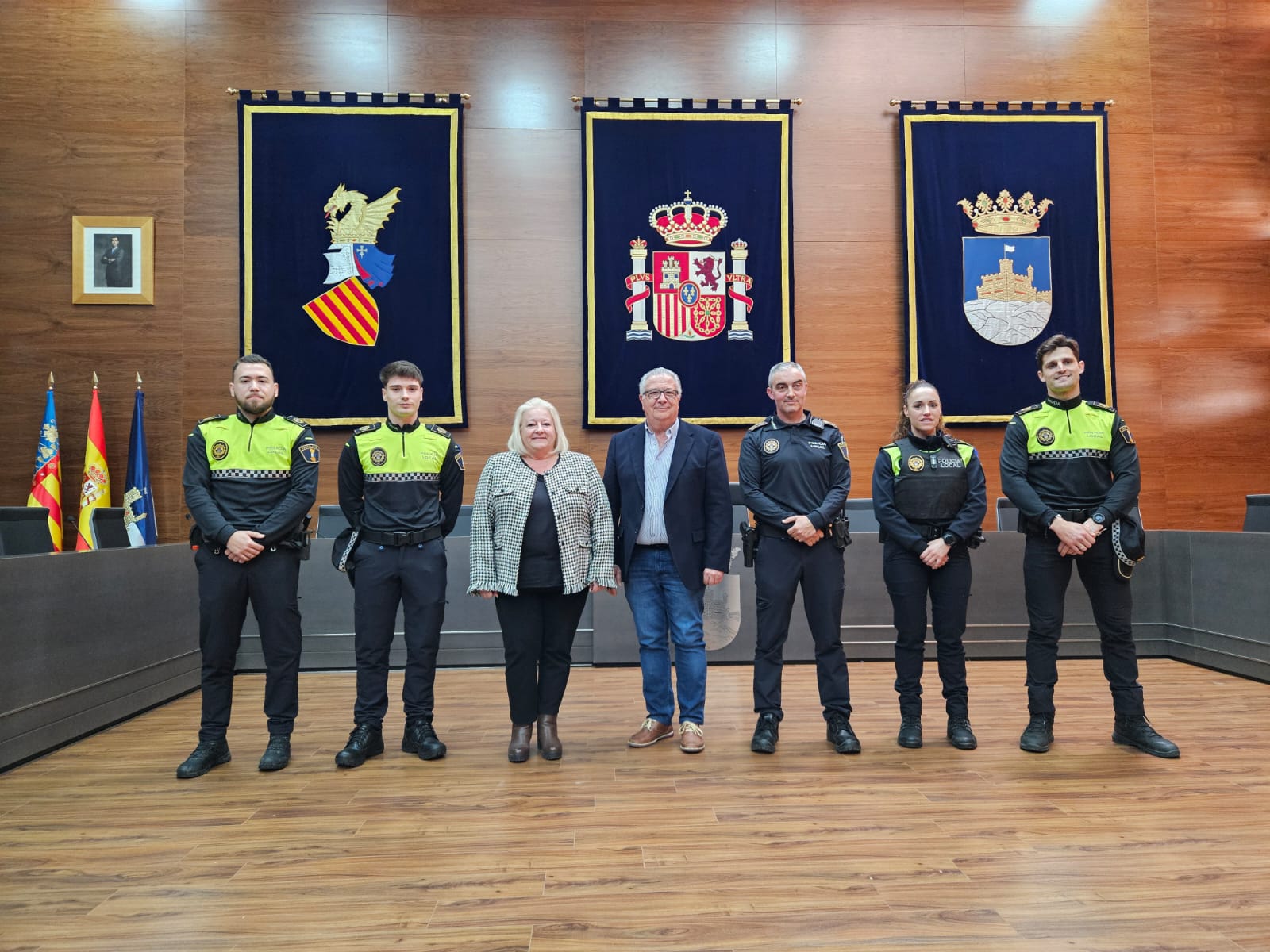 Policia Local a l'Ajuntament de Borriana
