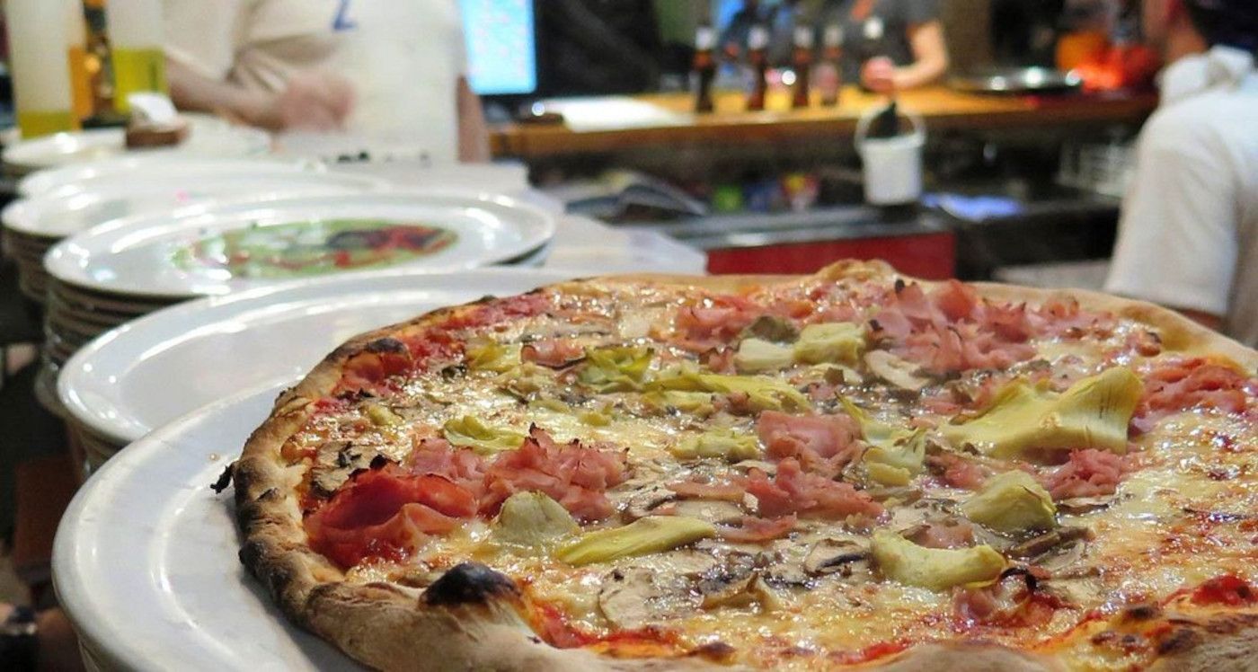 Pizza de Pizzería L’Etrusco, local castellonense participante en Pizza Combat
