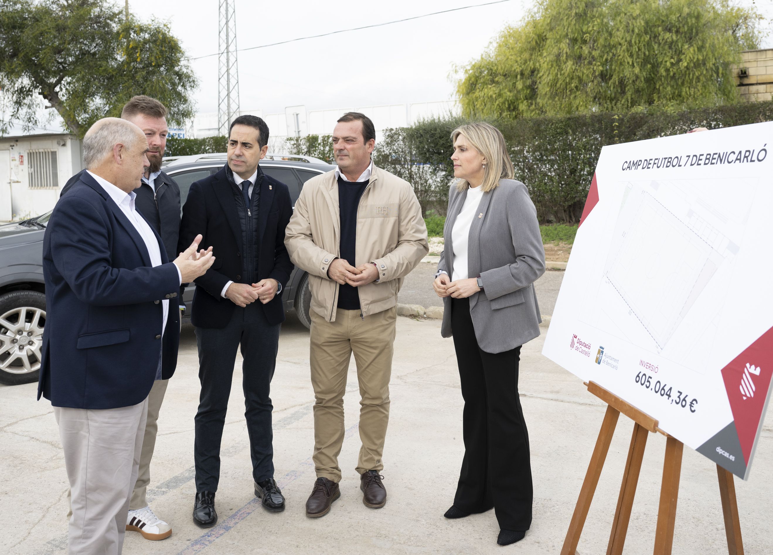 Visita pel nou camp de futbol de Benicarló