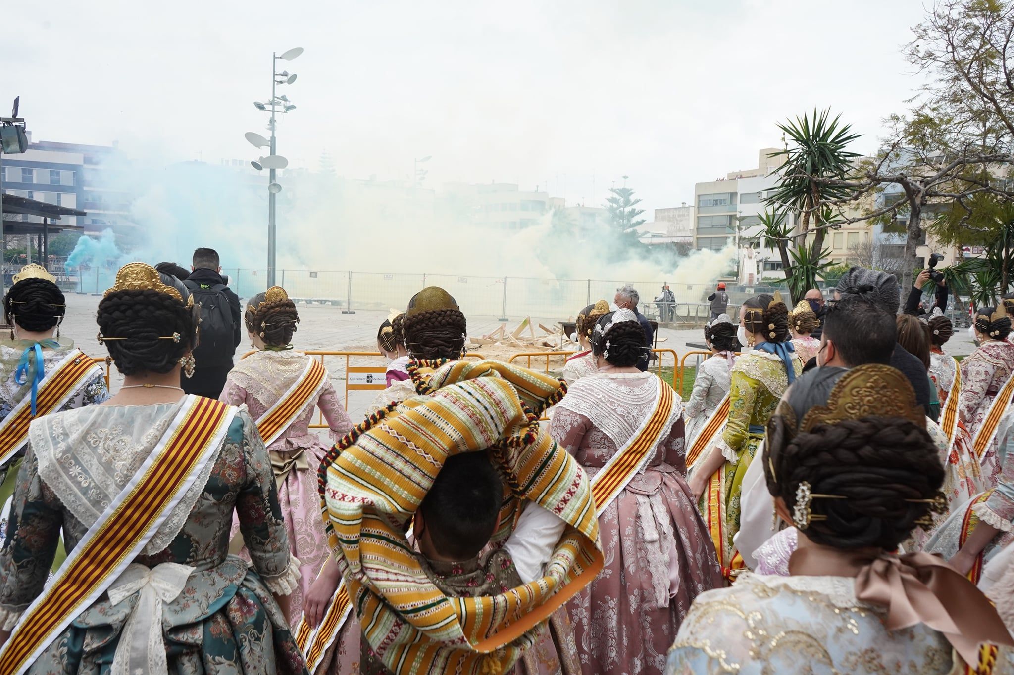 Mascletà en las Fallas de Benicarló