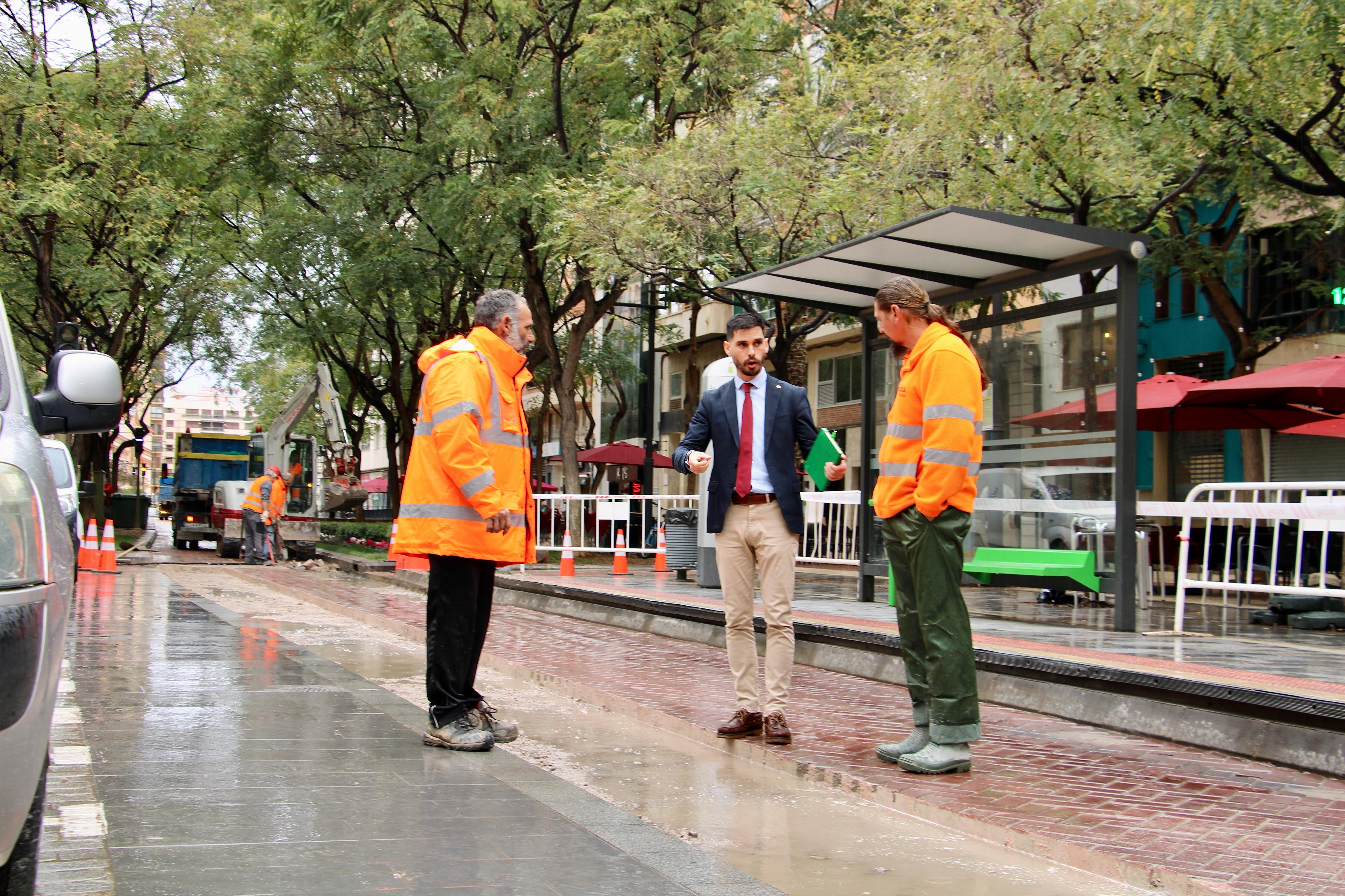 Obres al TRAM de Castelló
