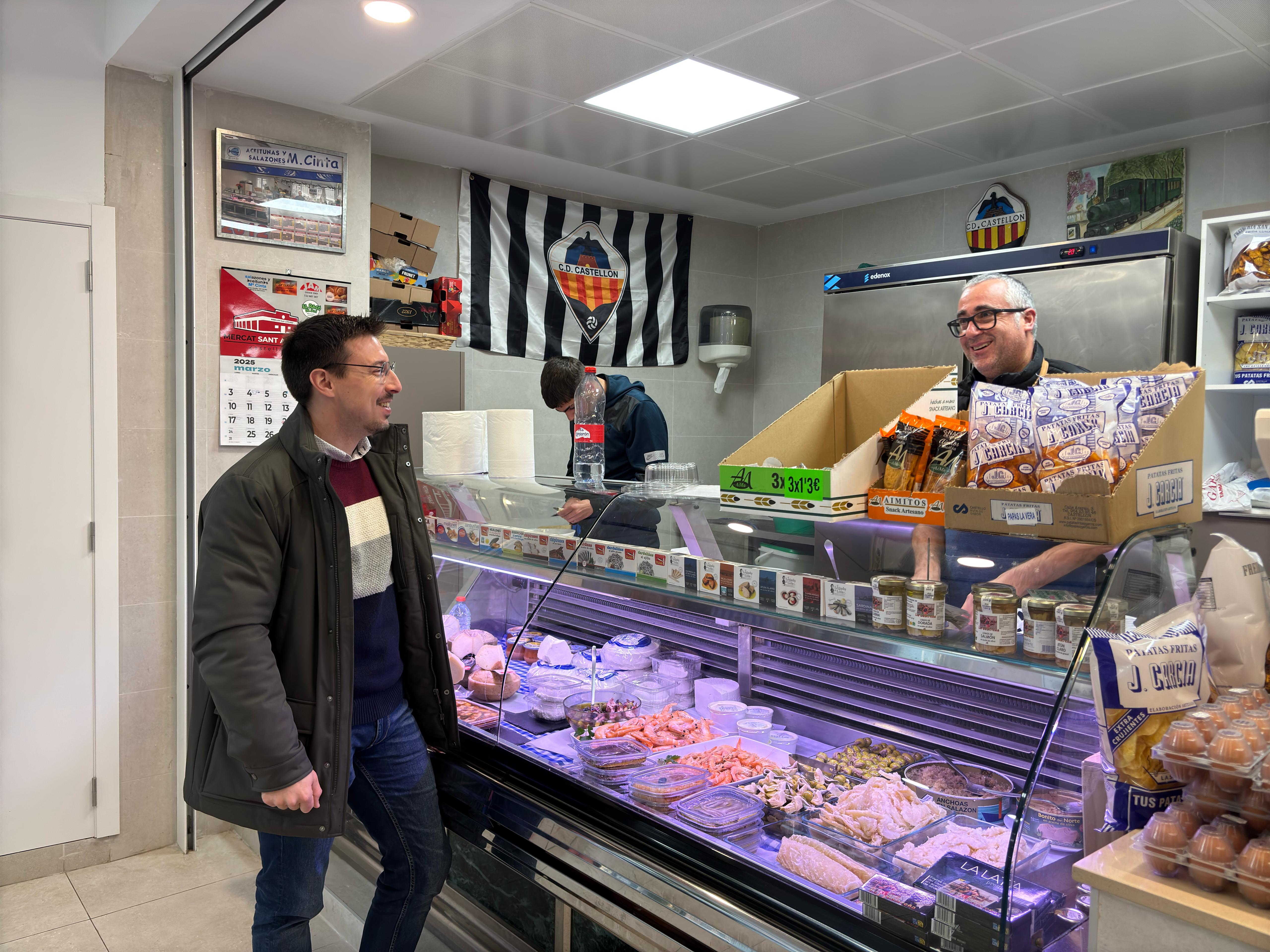 Alberto Vidal en el Mercat de Sant Antoni