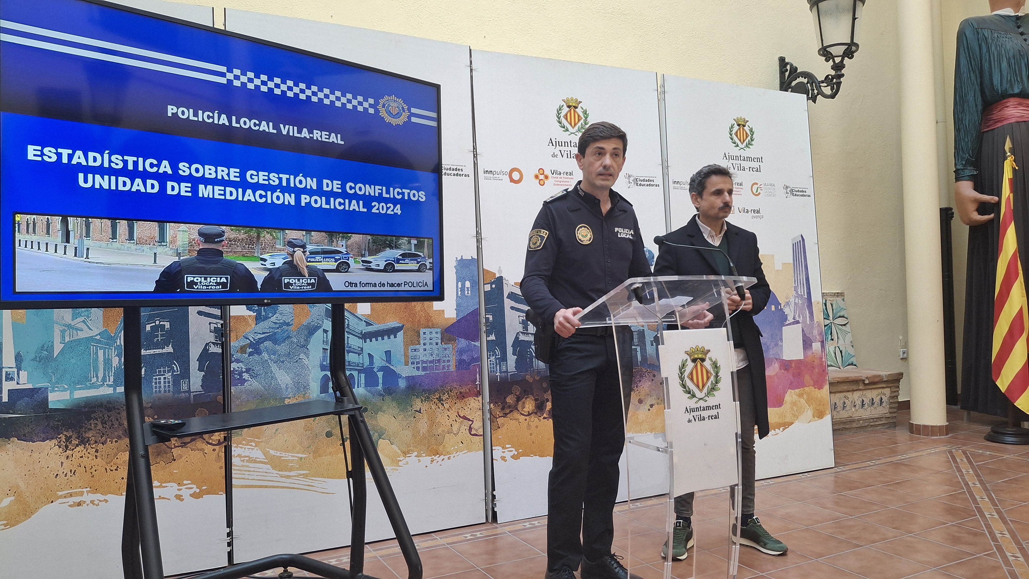 Presentació del balanç d'actuacions de la Policia Local de Vila-real en 2024