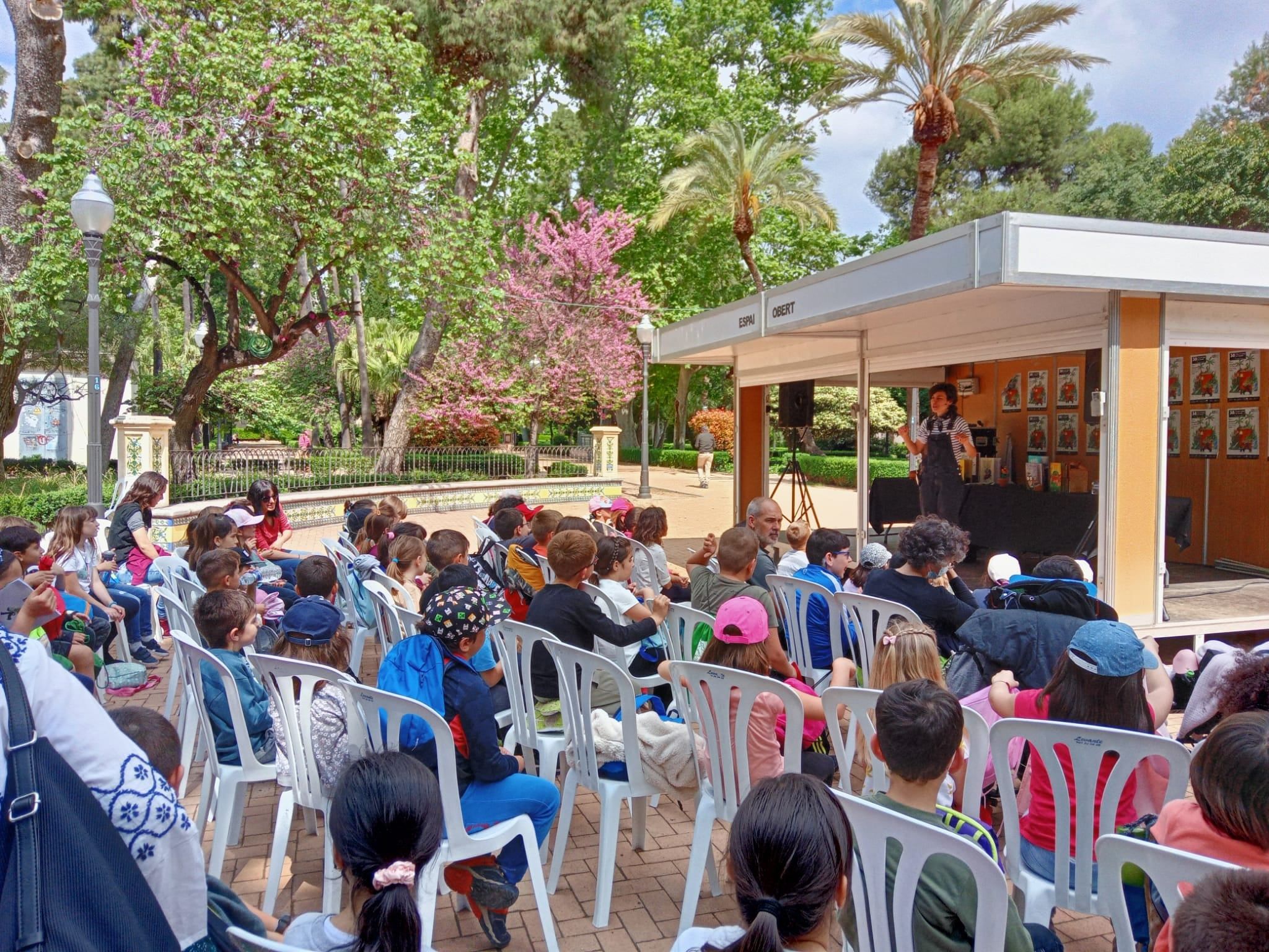 Una actividad en la Feria del Libro de Castellón