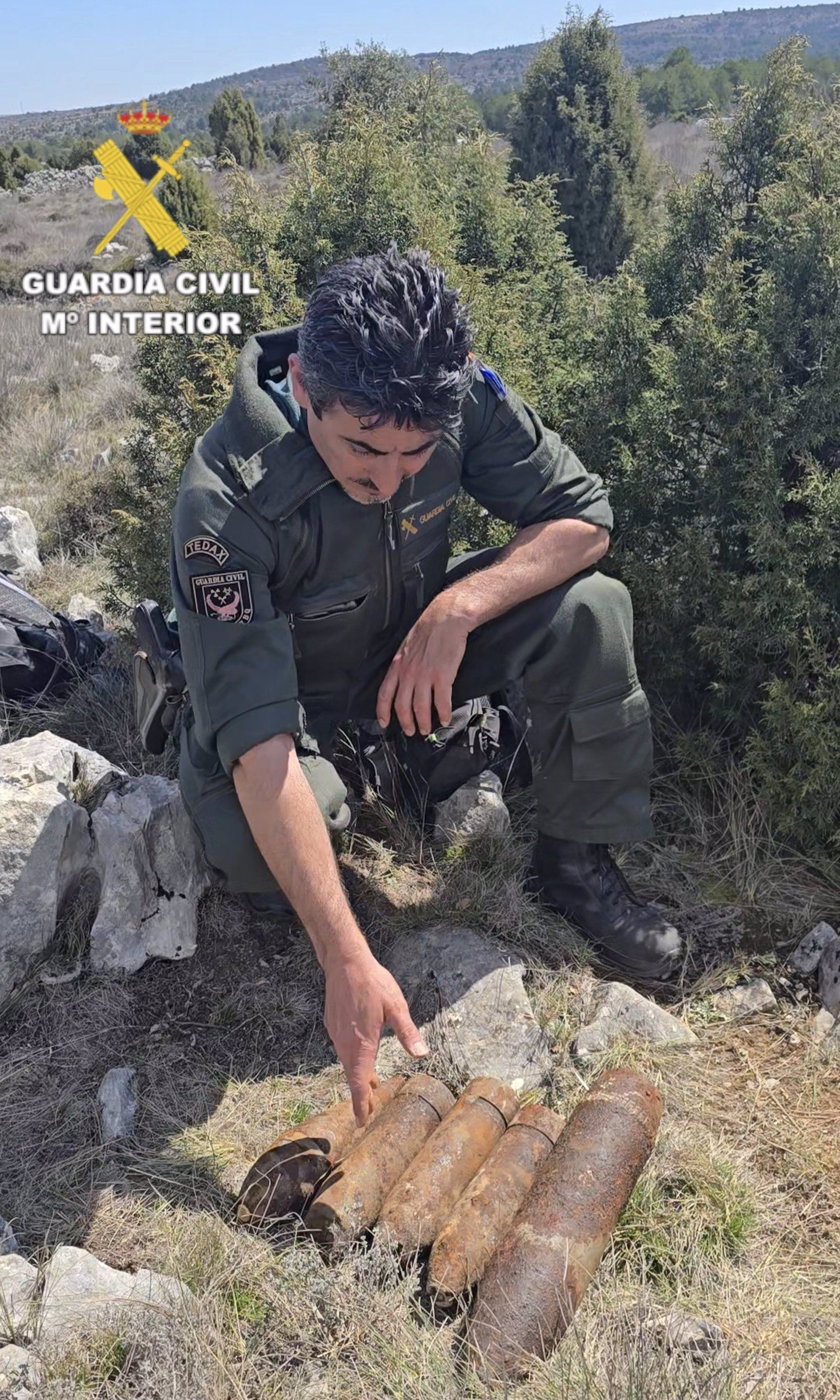 Proyectiles de la Guerra Civil encontrados en Castellón