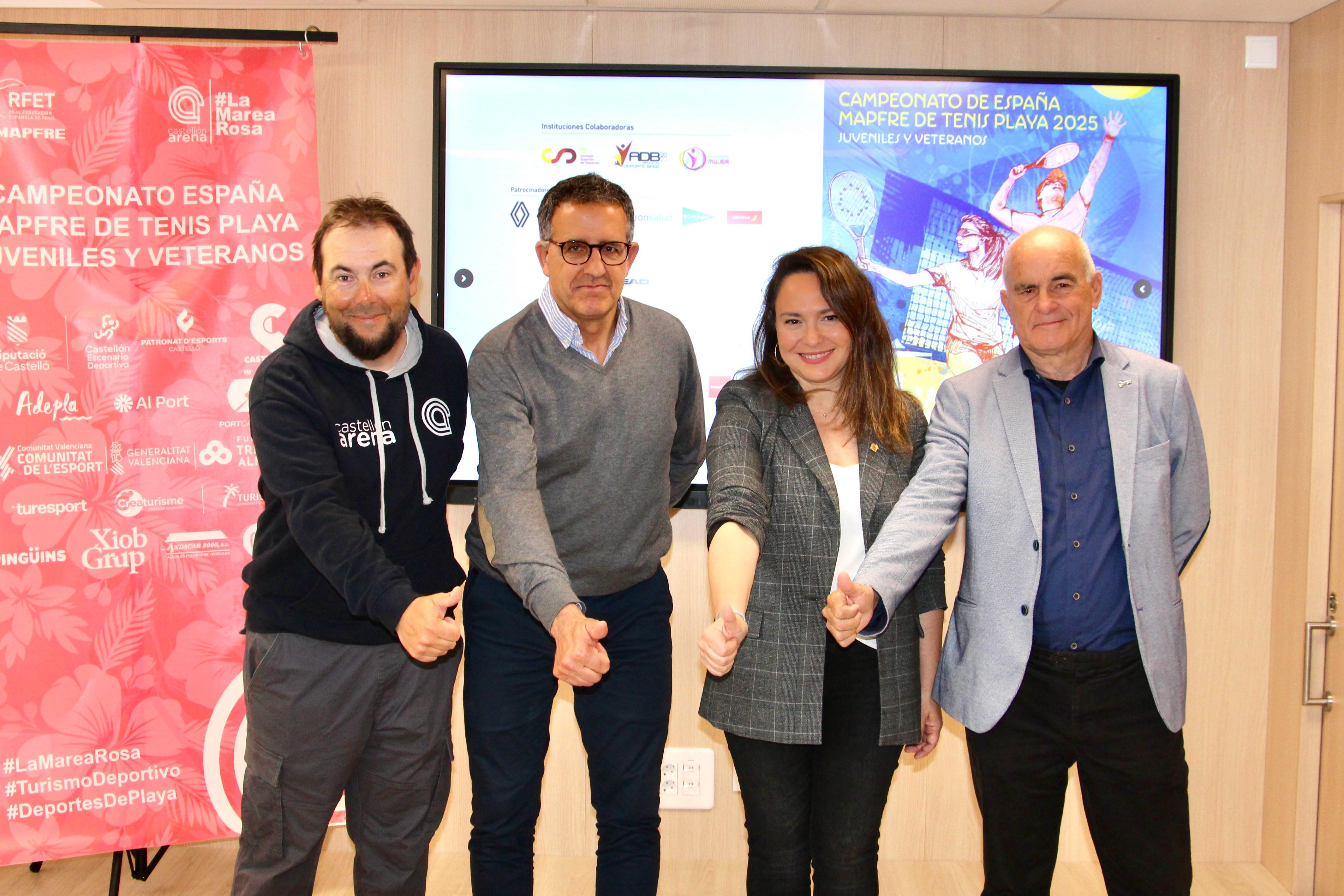 Maica Hurtado en la presentació del torneig Tenis Playa