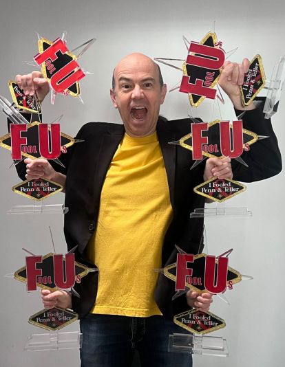 Jandro con el premio 'Fool Us' Jandro con el premio 'Fool Us'