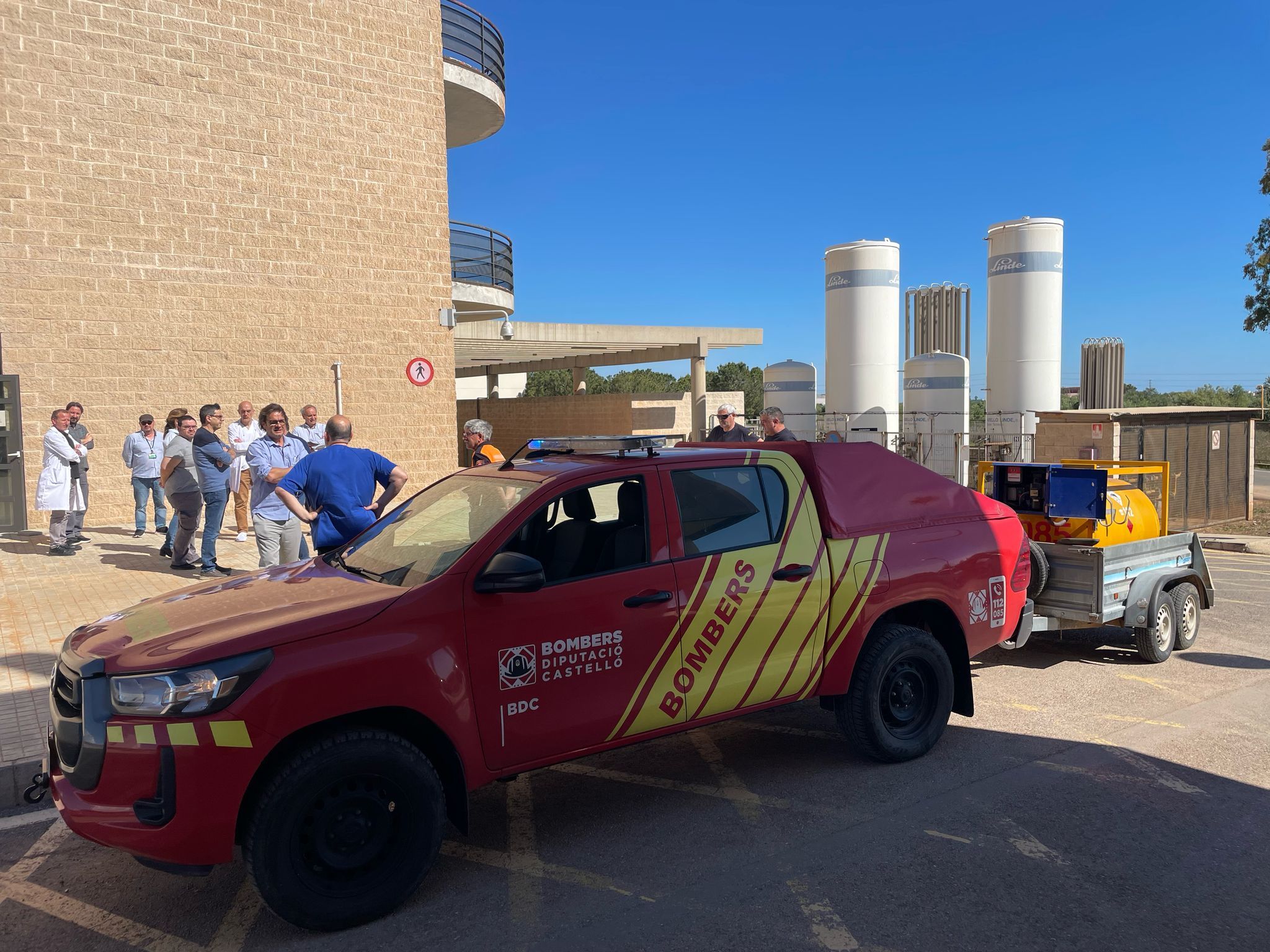 Bomberos en las actuaciones por el apagón