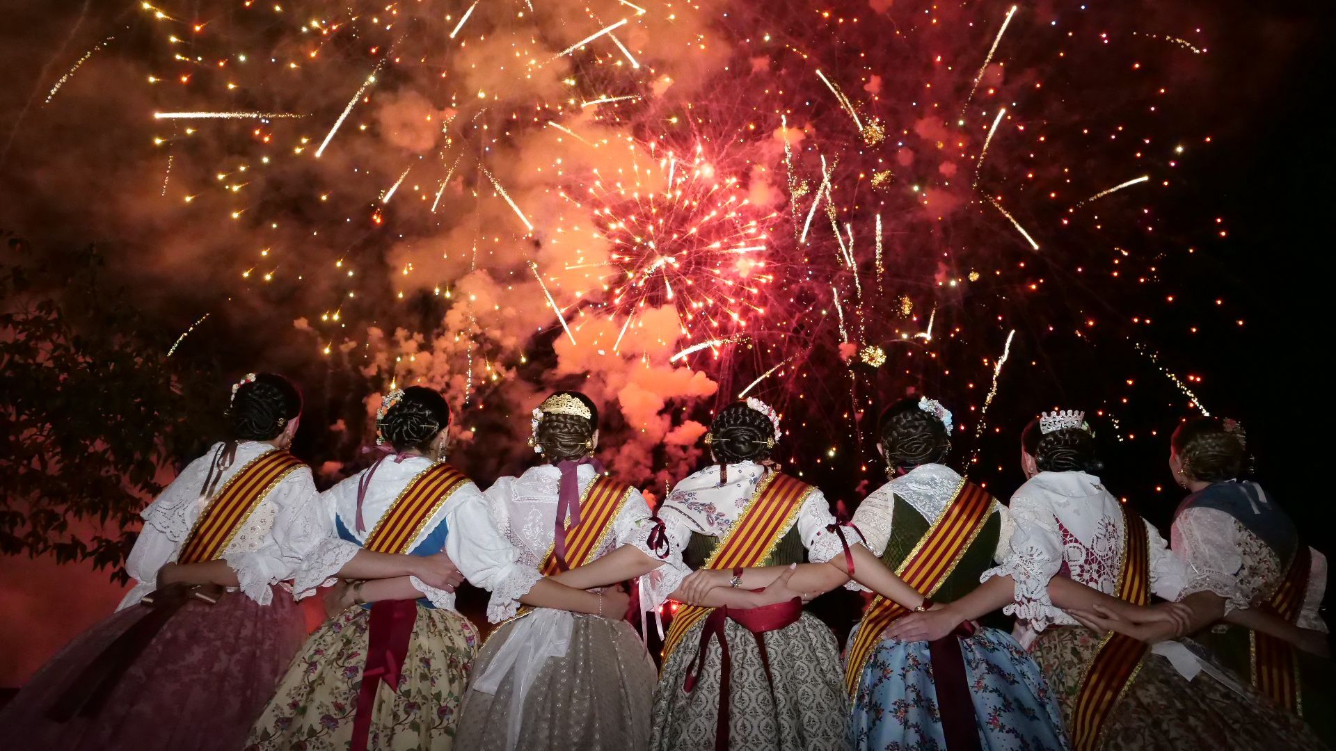 Focs artificials en les festes de Vila-real