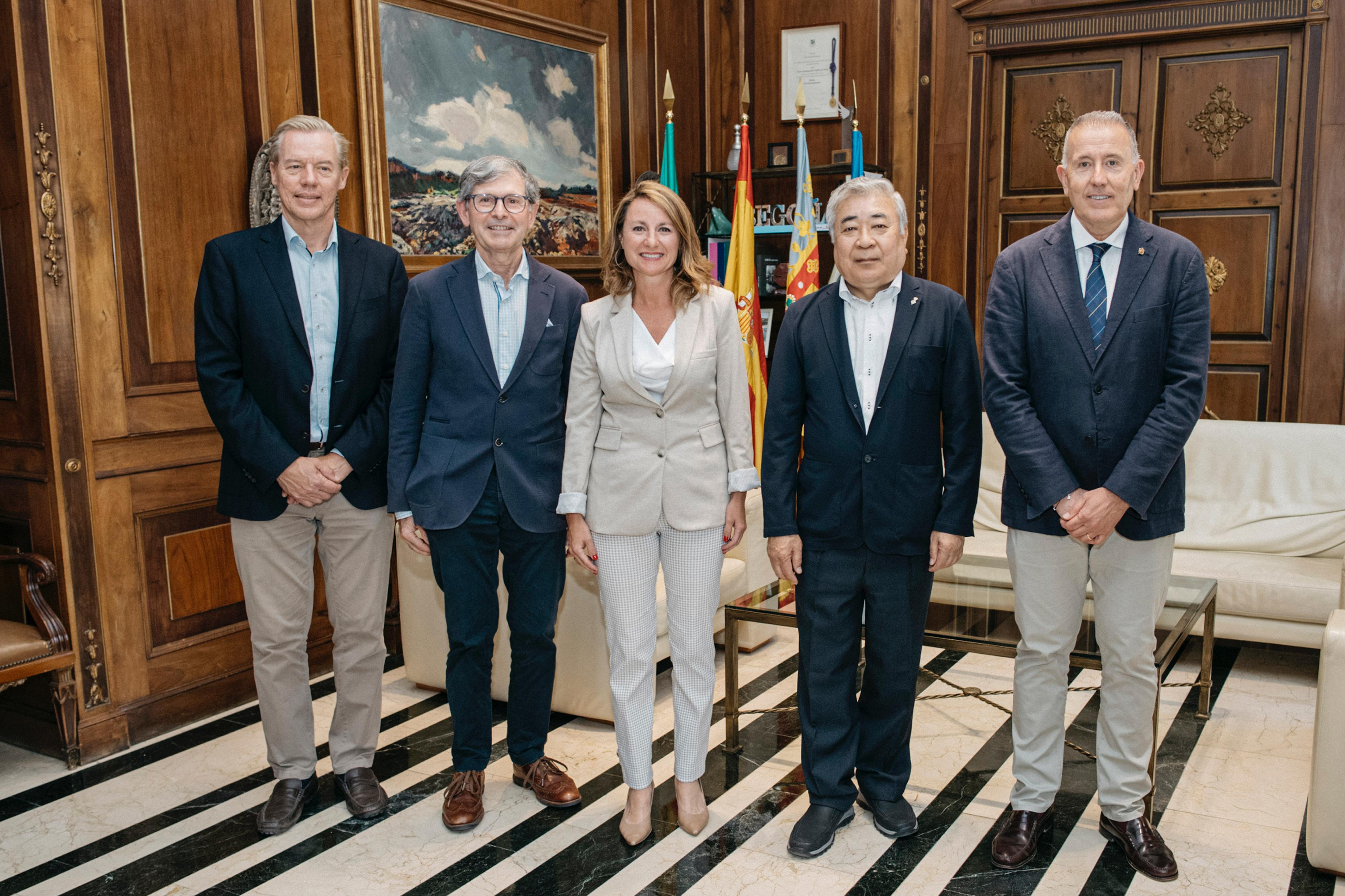 Carrasco en la recepció d'associacions d'Ube