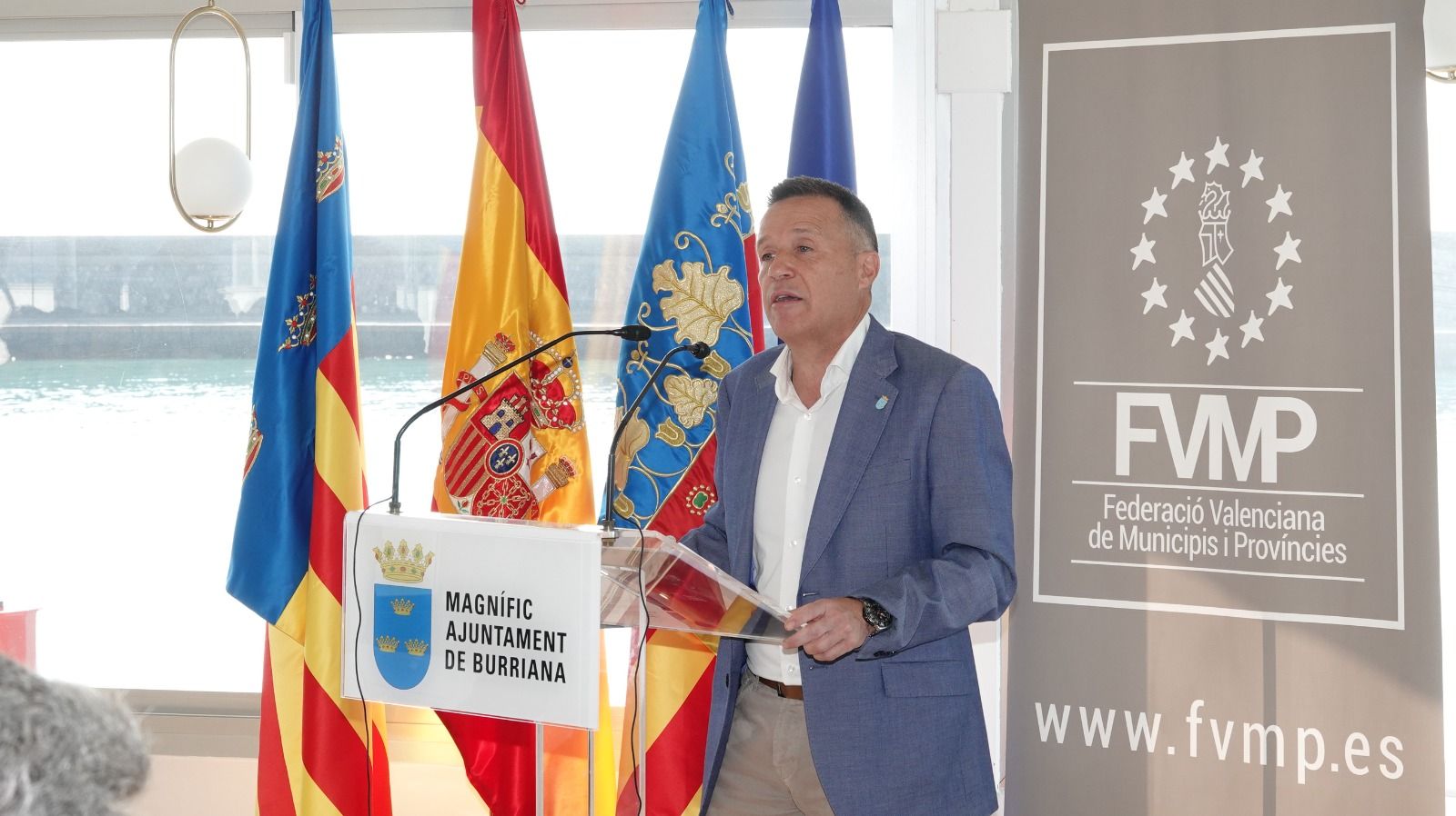 L'alcalde de Burriana, Jorge Monferrer, en un acte