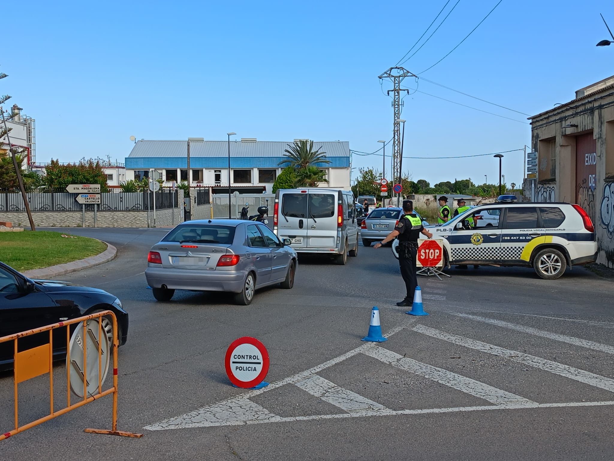 Control de trànsit de la Policia Local de Benicarló