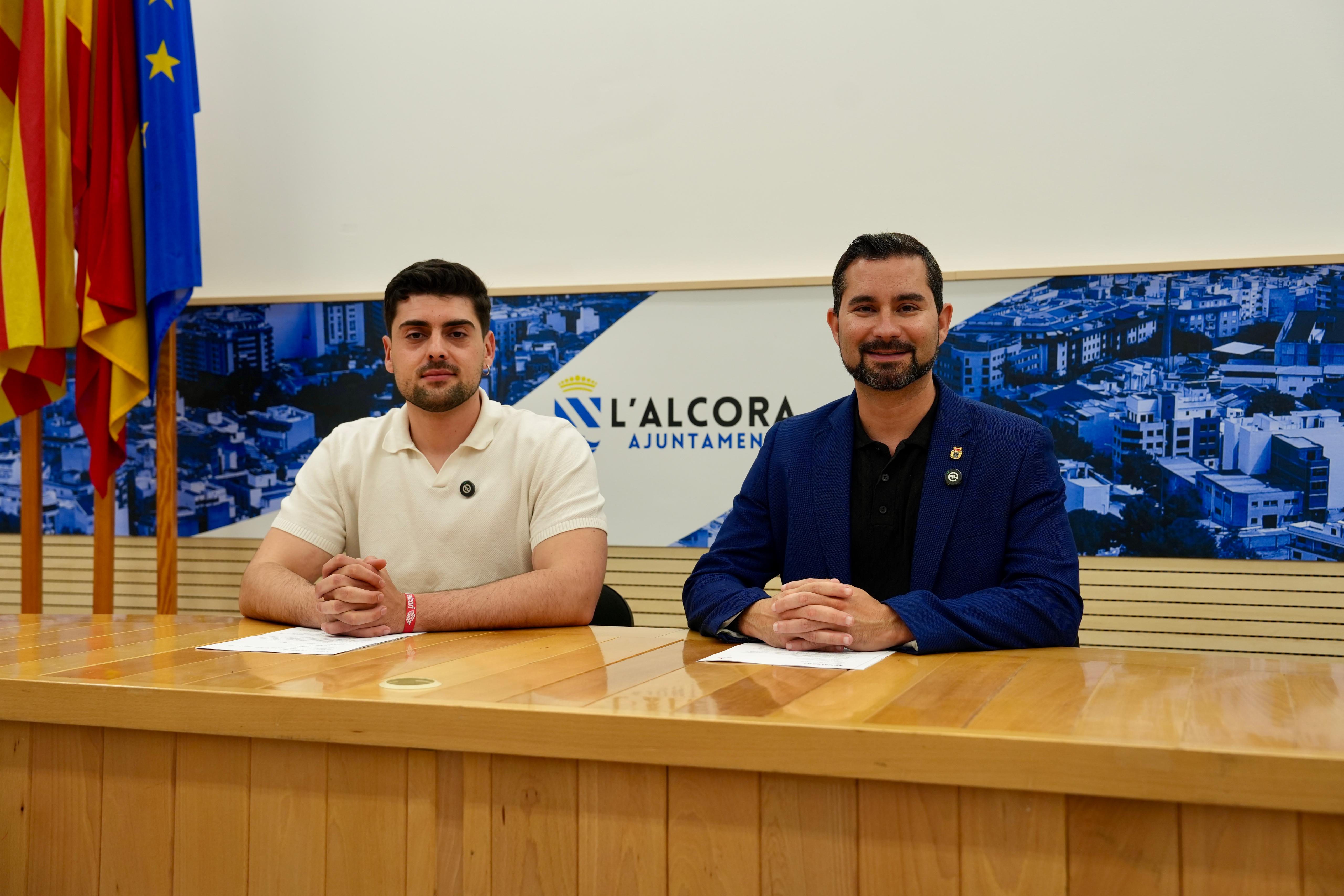 Roda de premsa de Samuel Falomir i Erik Torner en l'Alcora