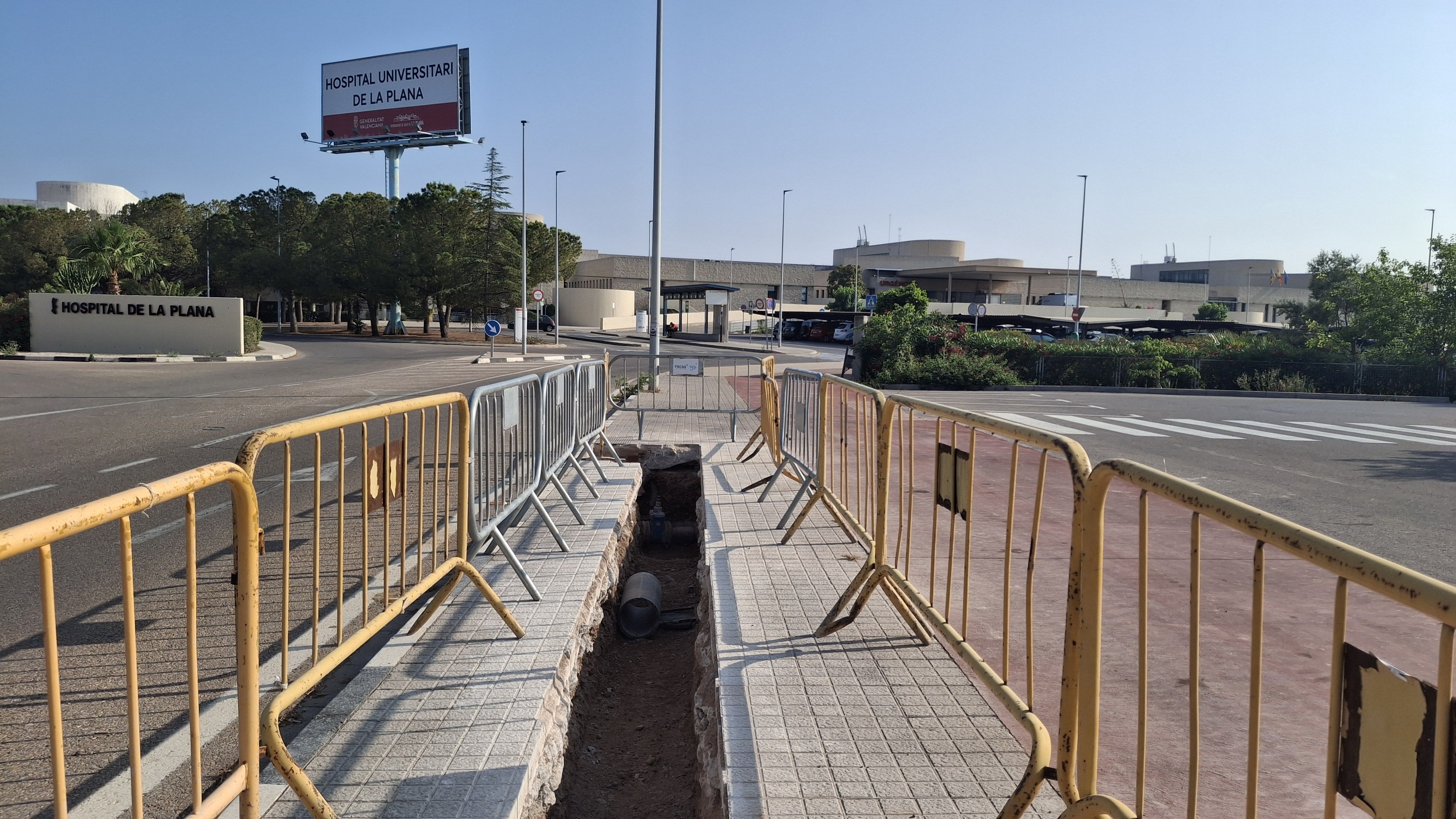 Obras en el entorno del Hospital de la Plana de Vila real