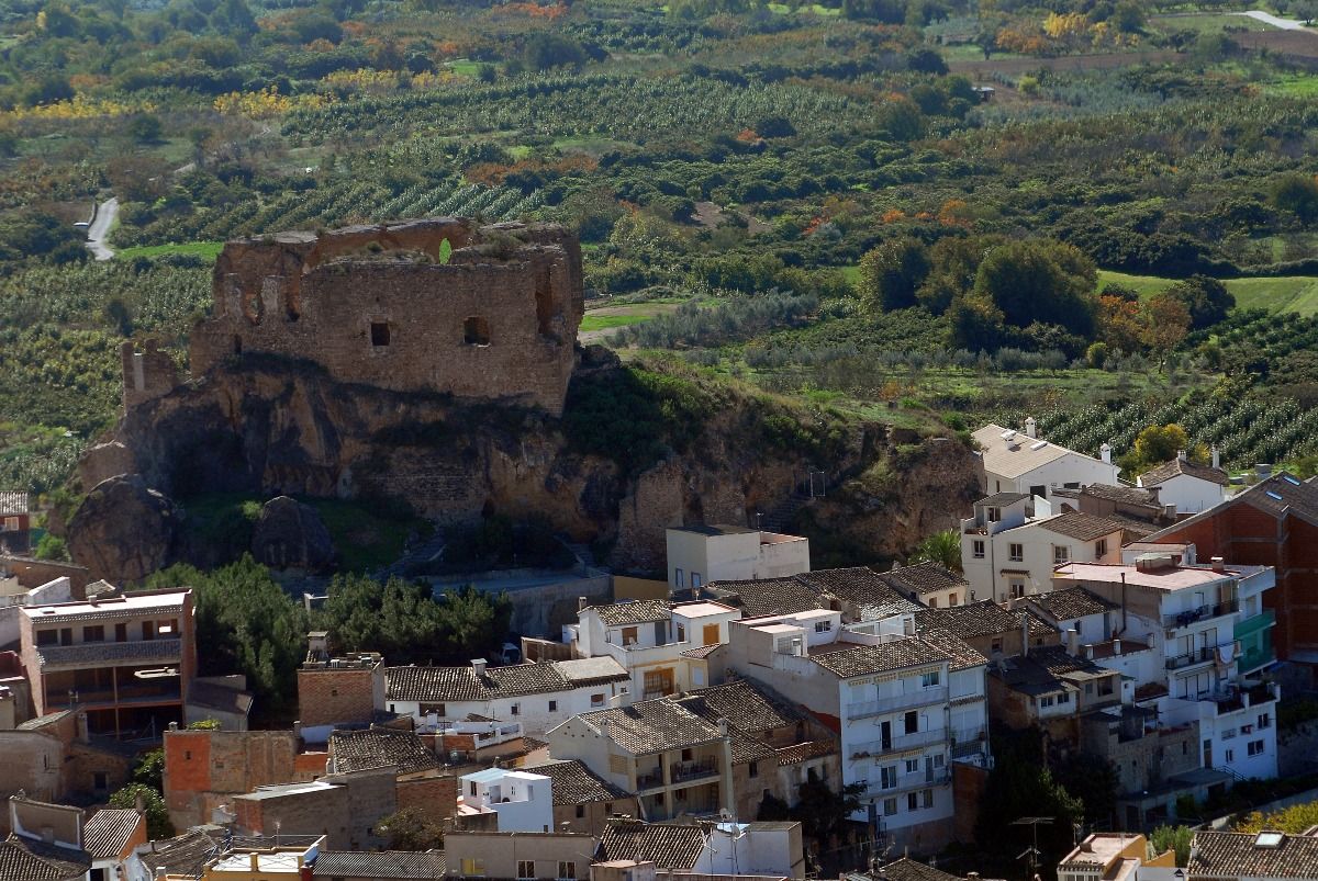 Vista aérea de Castellnovo, en el interior de Castellón
