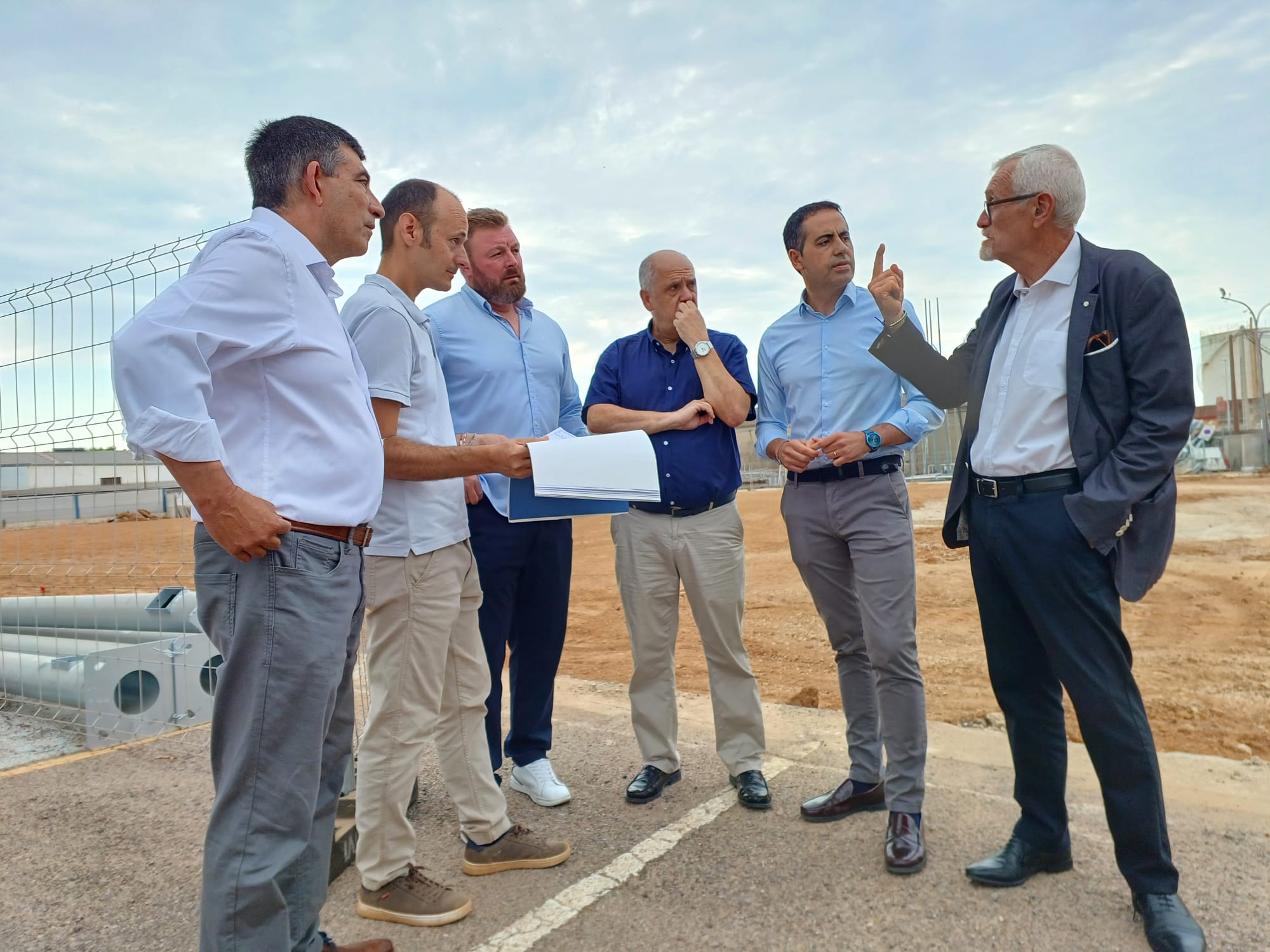 Visita al camp de futbol de Benicarló