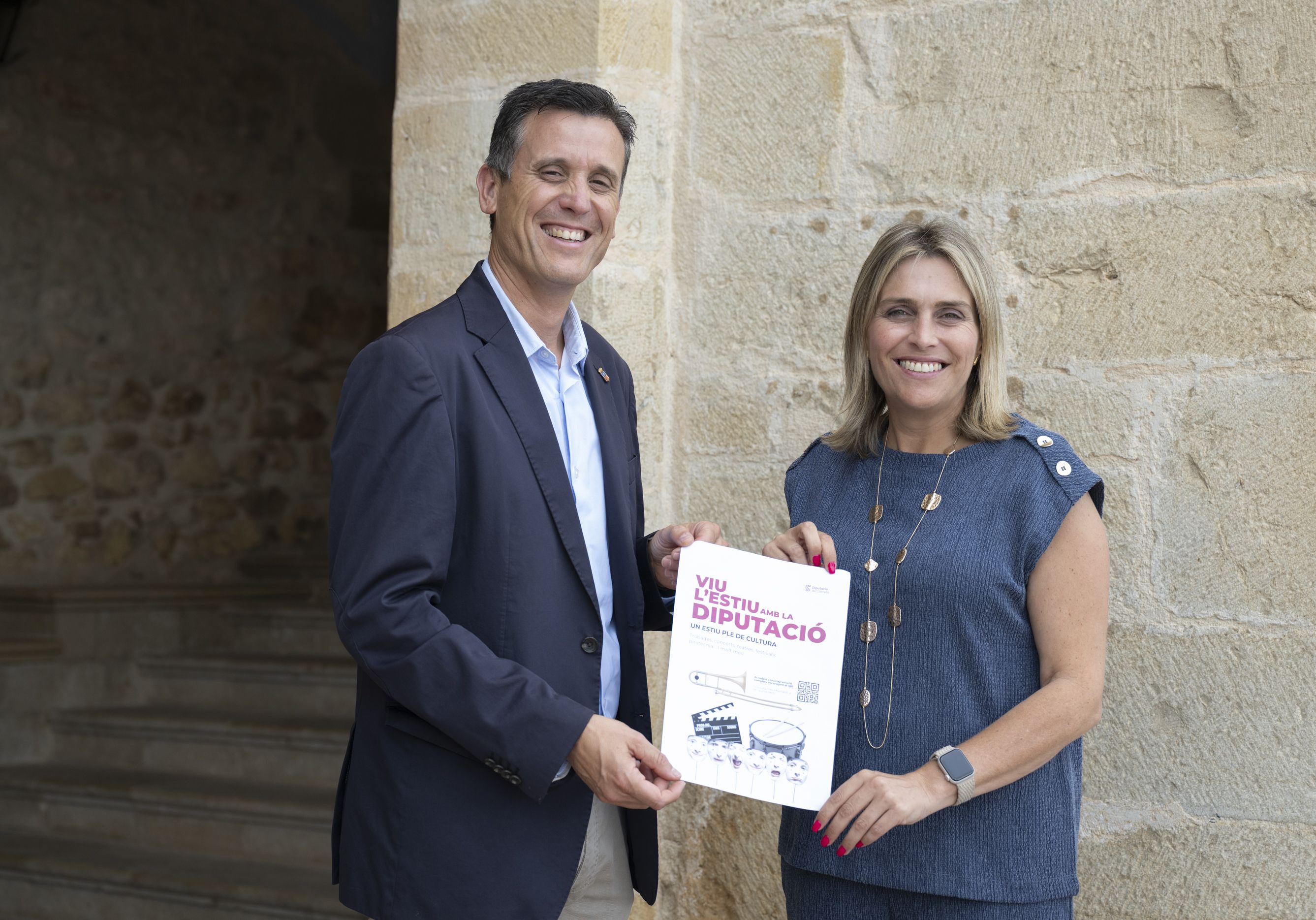 Presidenta Marta Barrachina i el diputat Álex Clausell