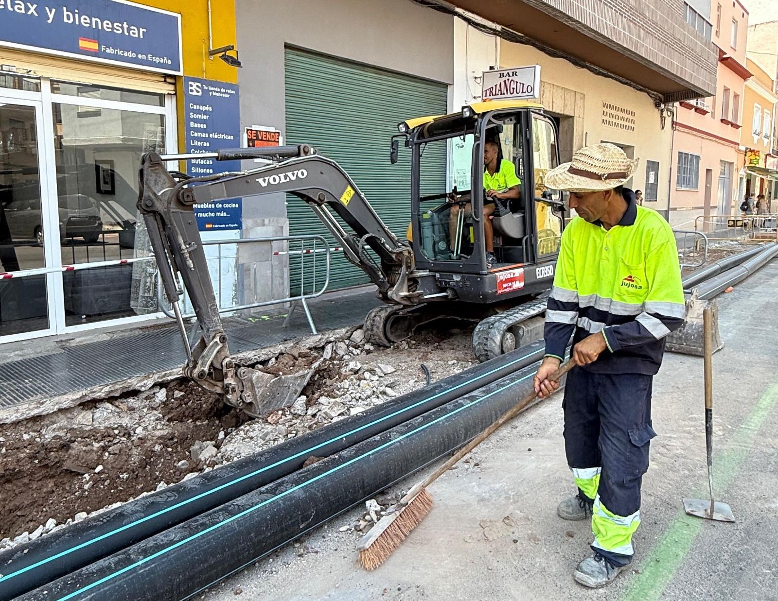 Obres en la ronda Pere IV de Borriana