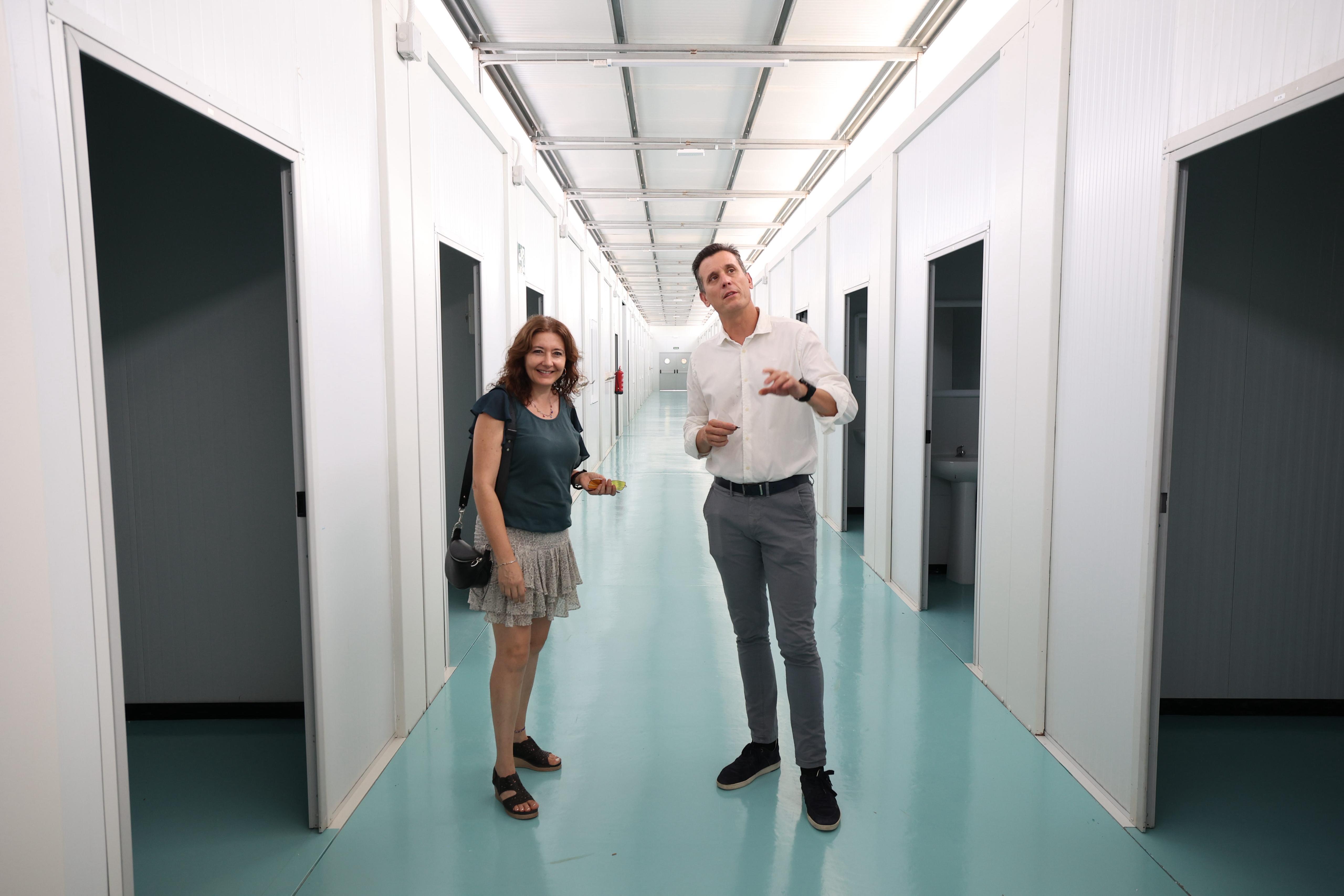 Visita a las aulas provisionales del CEE Hortolans de Burriana