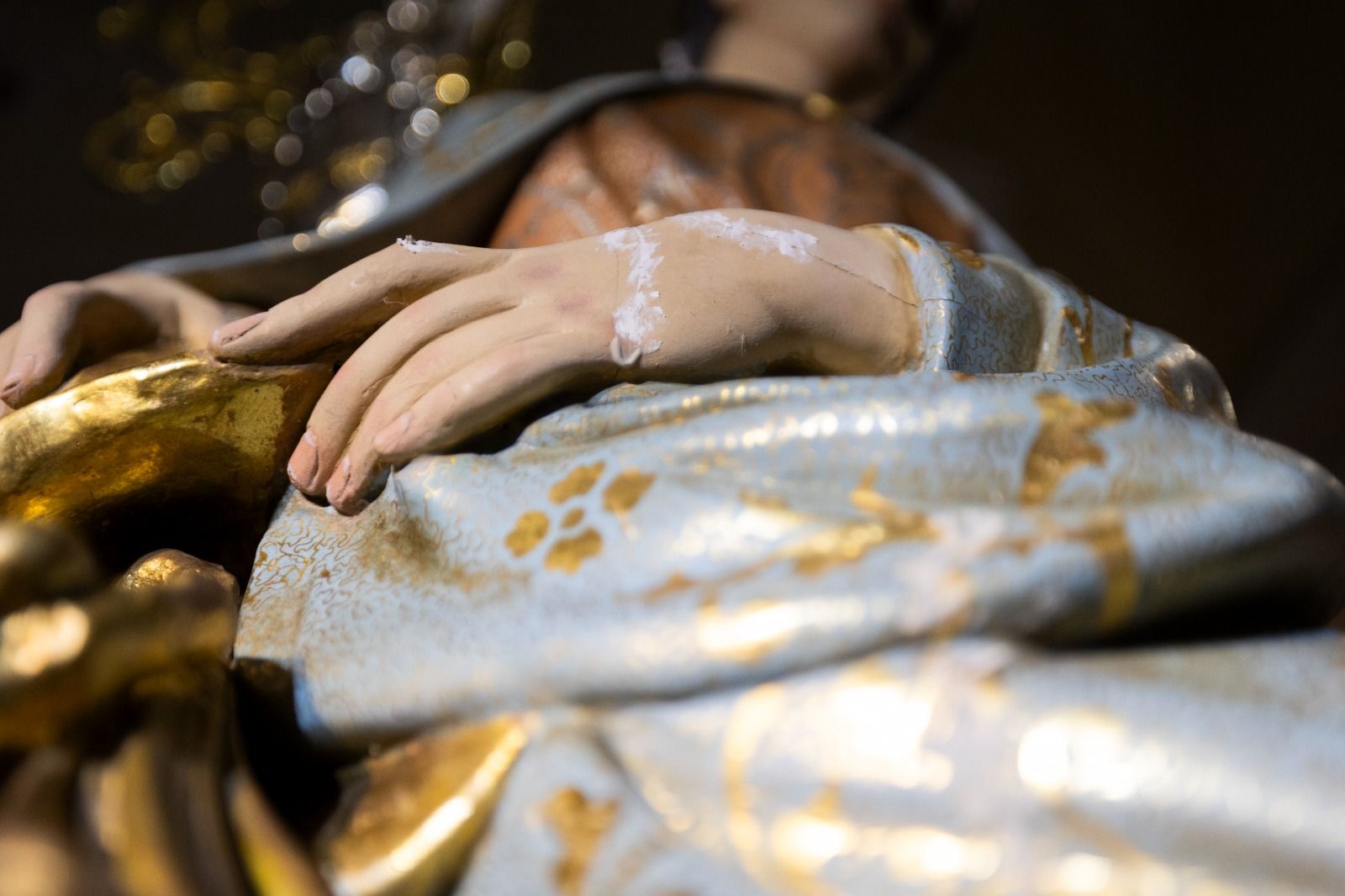 Detall de la peanya de Sant Blai de Burriana