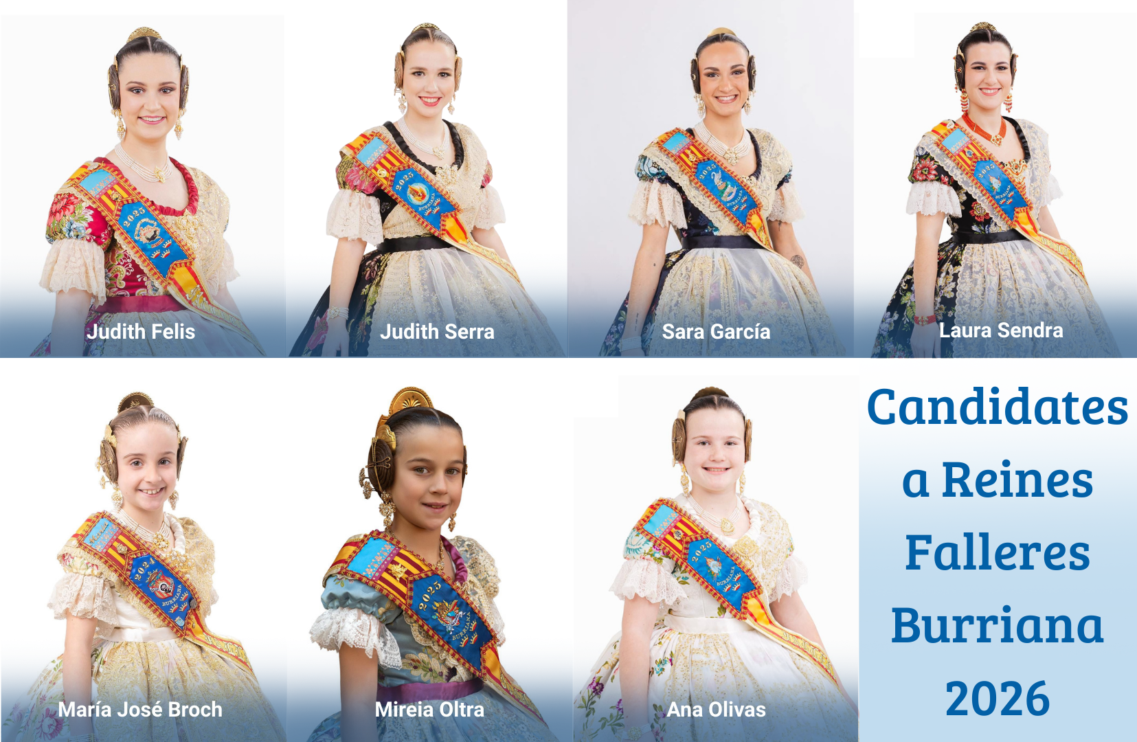 Candidates a Reines Falleres de Burriana 2026