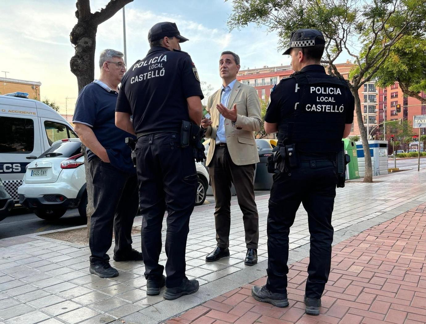 Ortolá con la Policía Local de Castellón