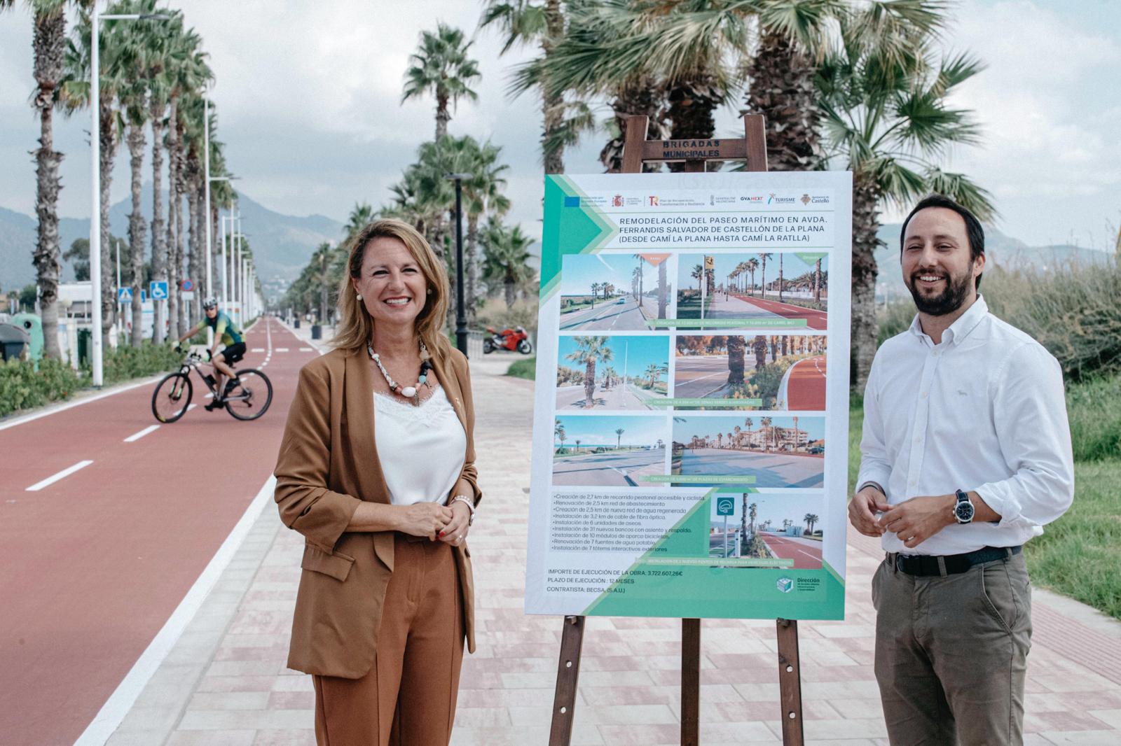 Obres en l'avinguda Ferrandis Salvador del Grau de Castelló