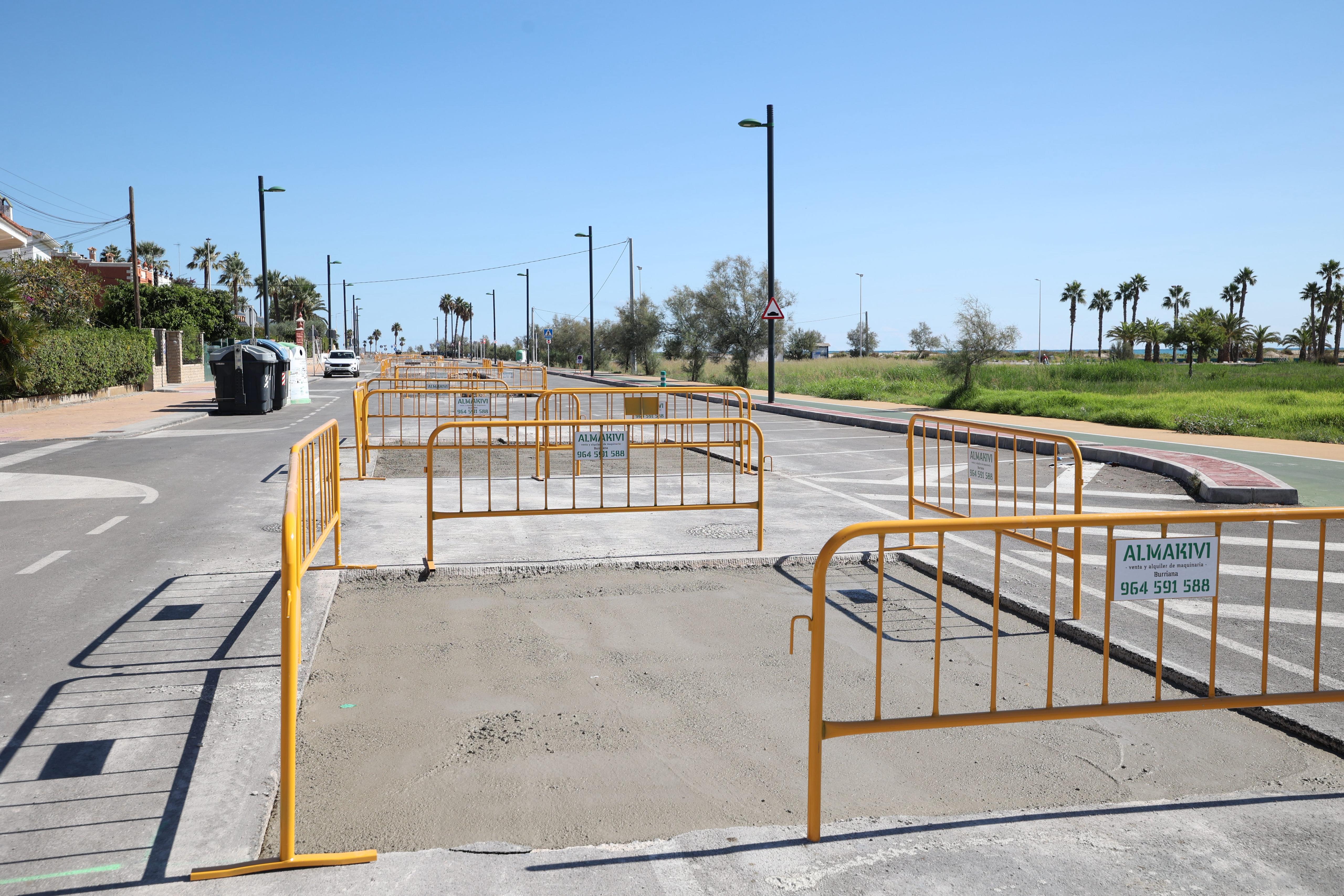 Burriana corrige las deficiencias detectadas en la ejecución de las obras de finalización de la avenida Mediterránea