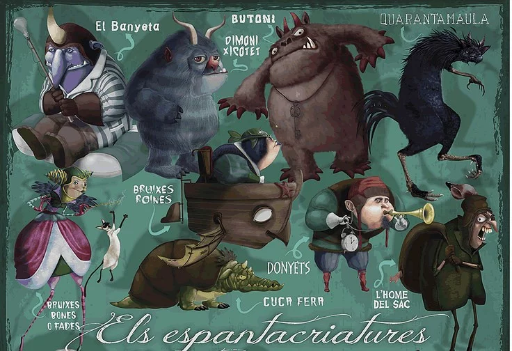 Cartell amb els monstres valencians