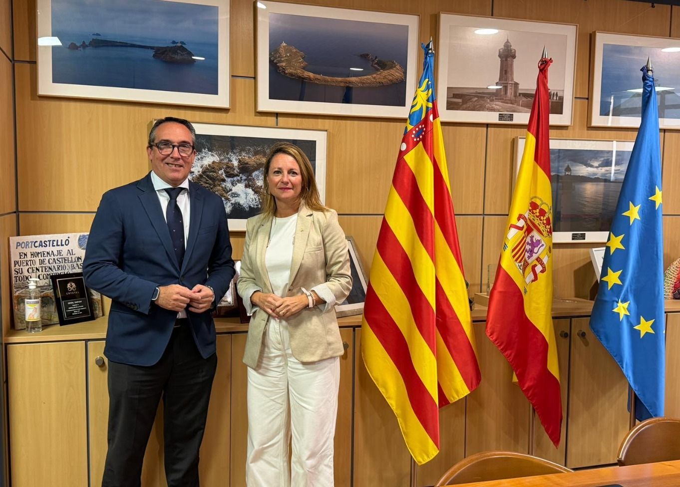 Reunió de l'alcaldessa de Castelló amb el president de l'Autoritat Portuària