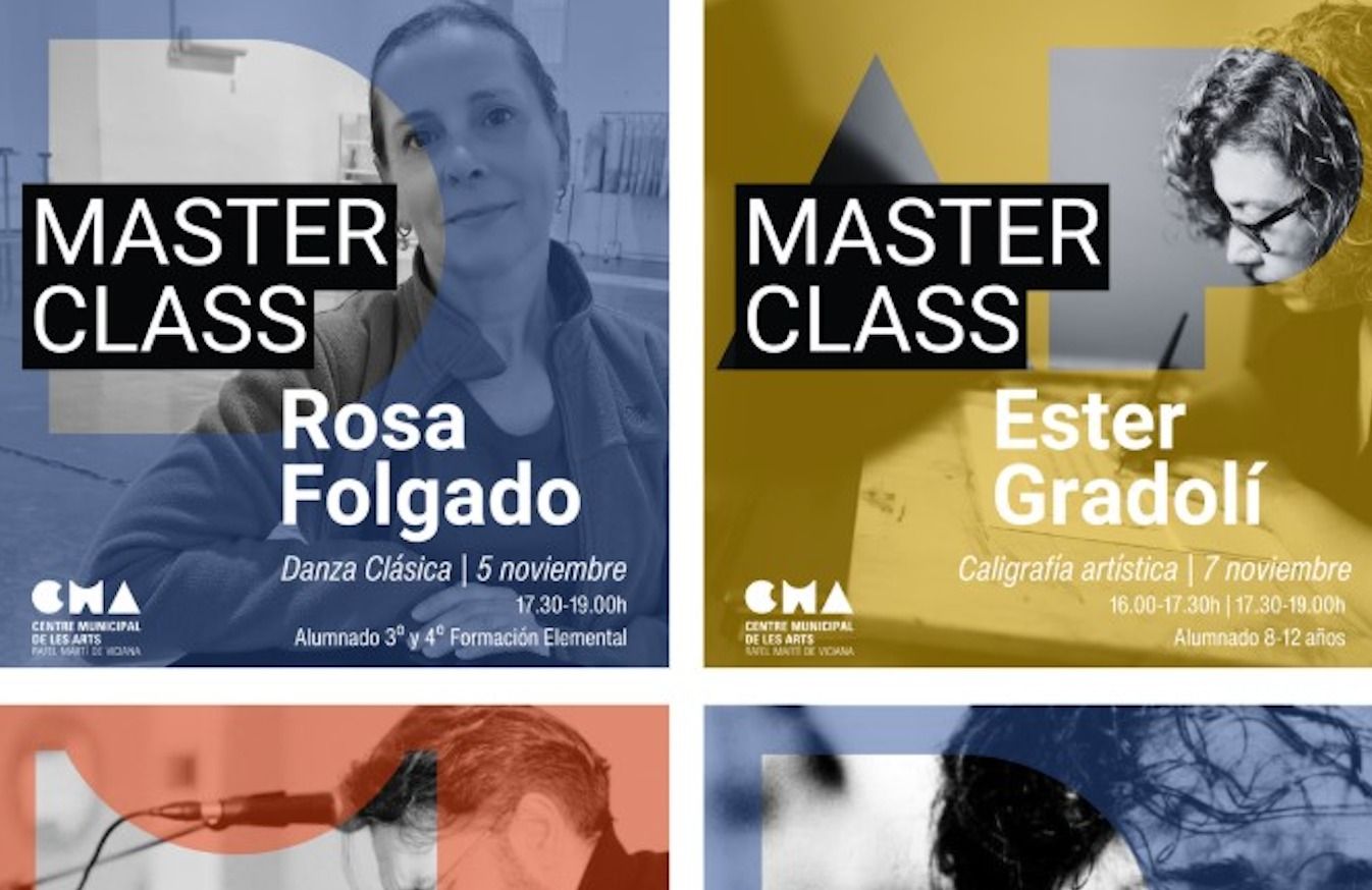 Cartell de les classes magistrals a Borriana