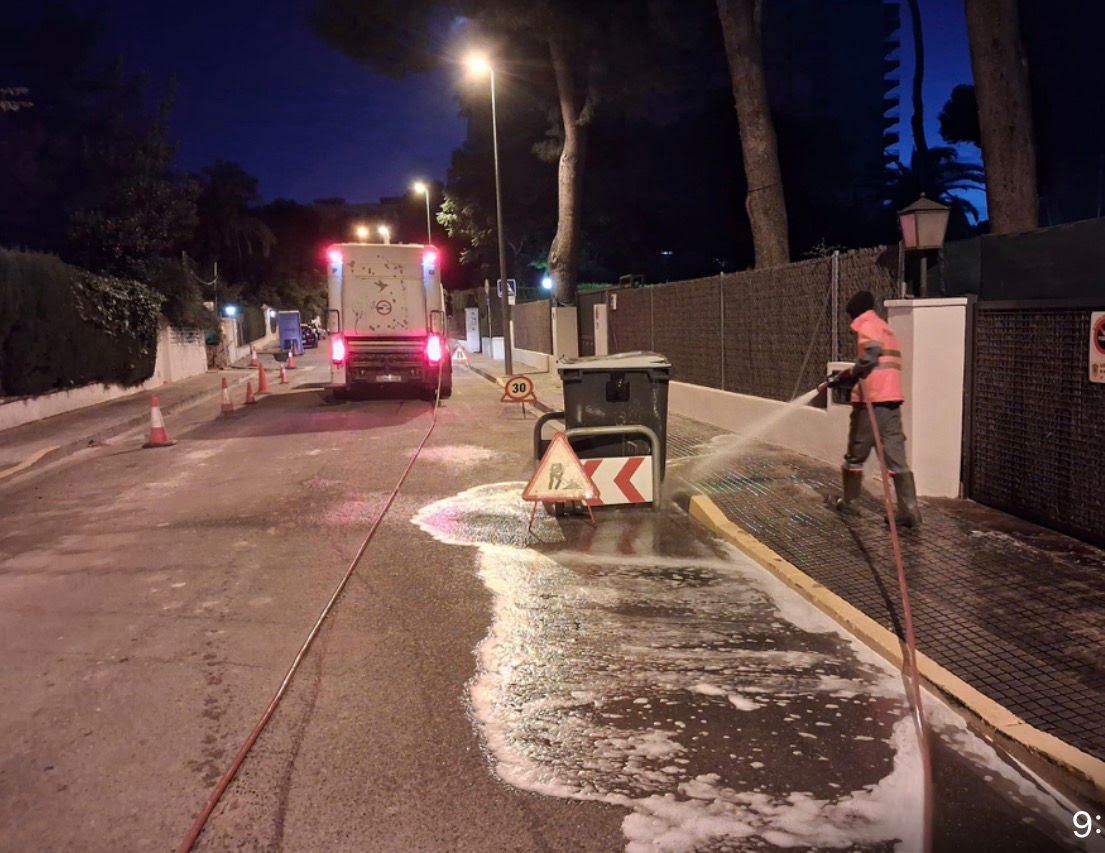 Neteja viària als carrers de Benicàssim