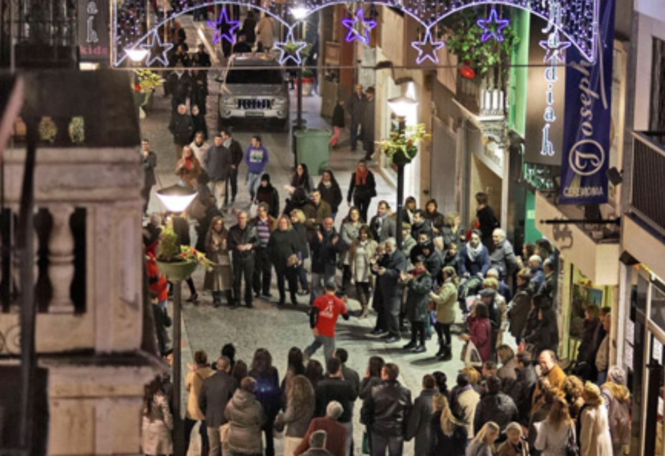 Carrer il·luminat per Nadal a Castelló