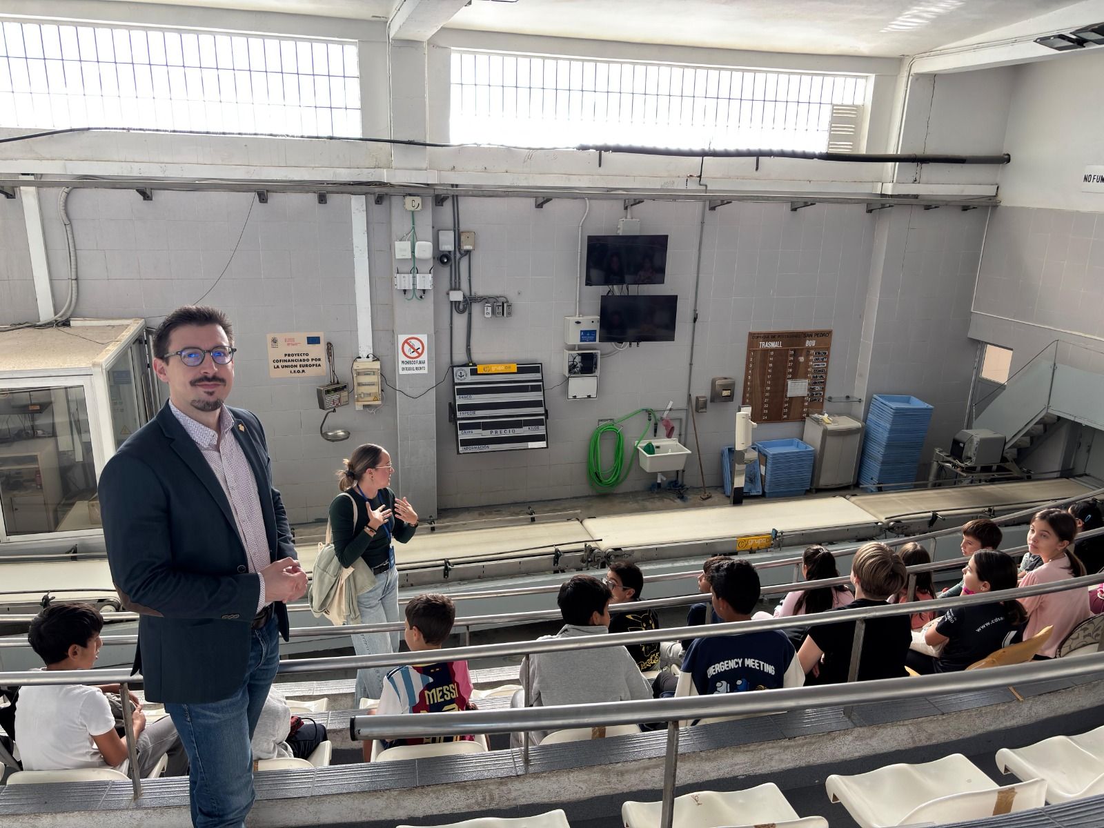Visita d'escolars a la Llotja de Castelló