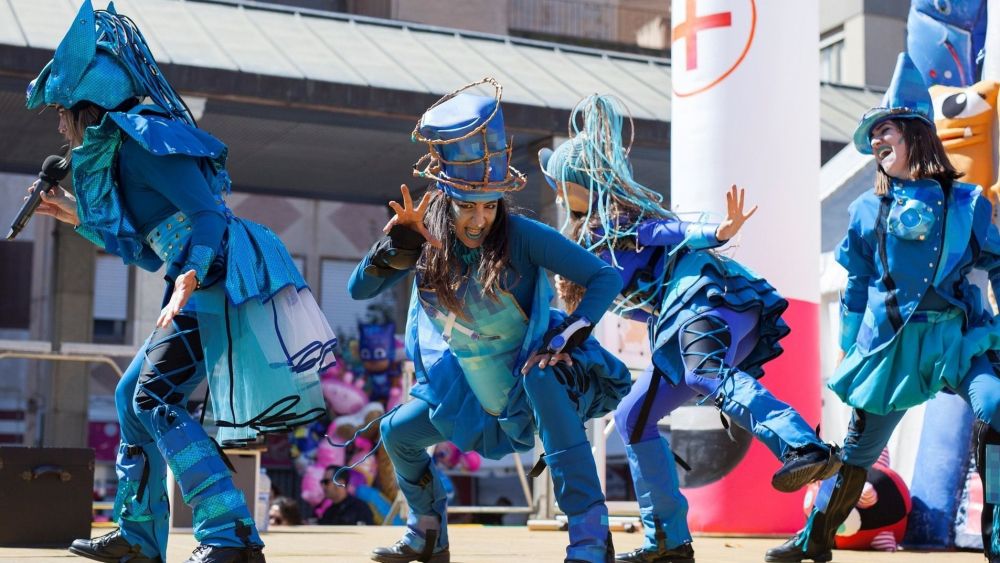 Espectacle en la Fira de Nadal de Benicarló