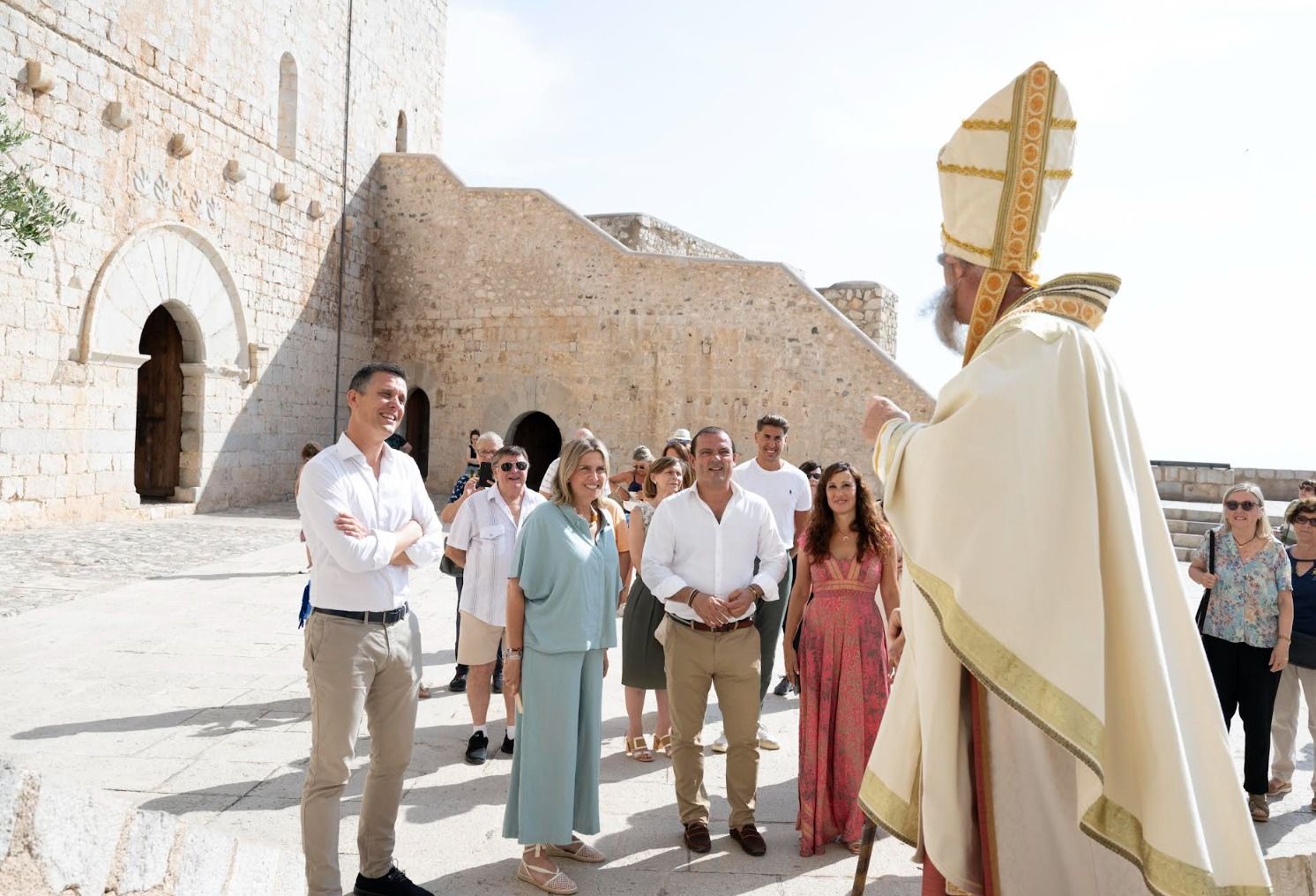 Marta Barrachina visita el castell de Peníscola
