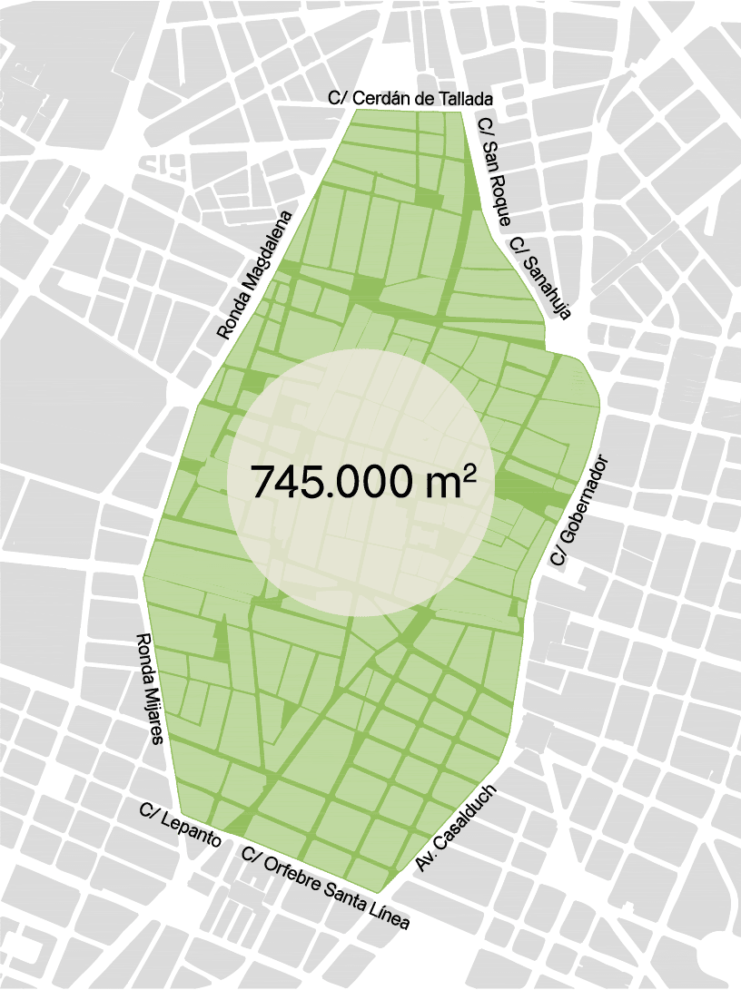 Perímetro de la ZBE en Castellón de la Plana Perímetro de la ZBE en Castellón de la Plana
