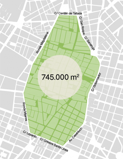 Perímetro de la ZBE en Castellón de la Plana Perímetro de la ZBE en Castellón de la Plana