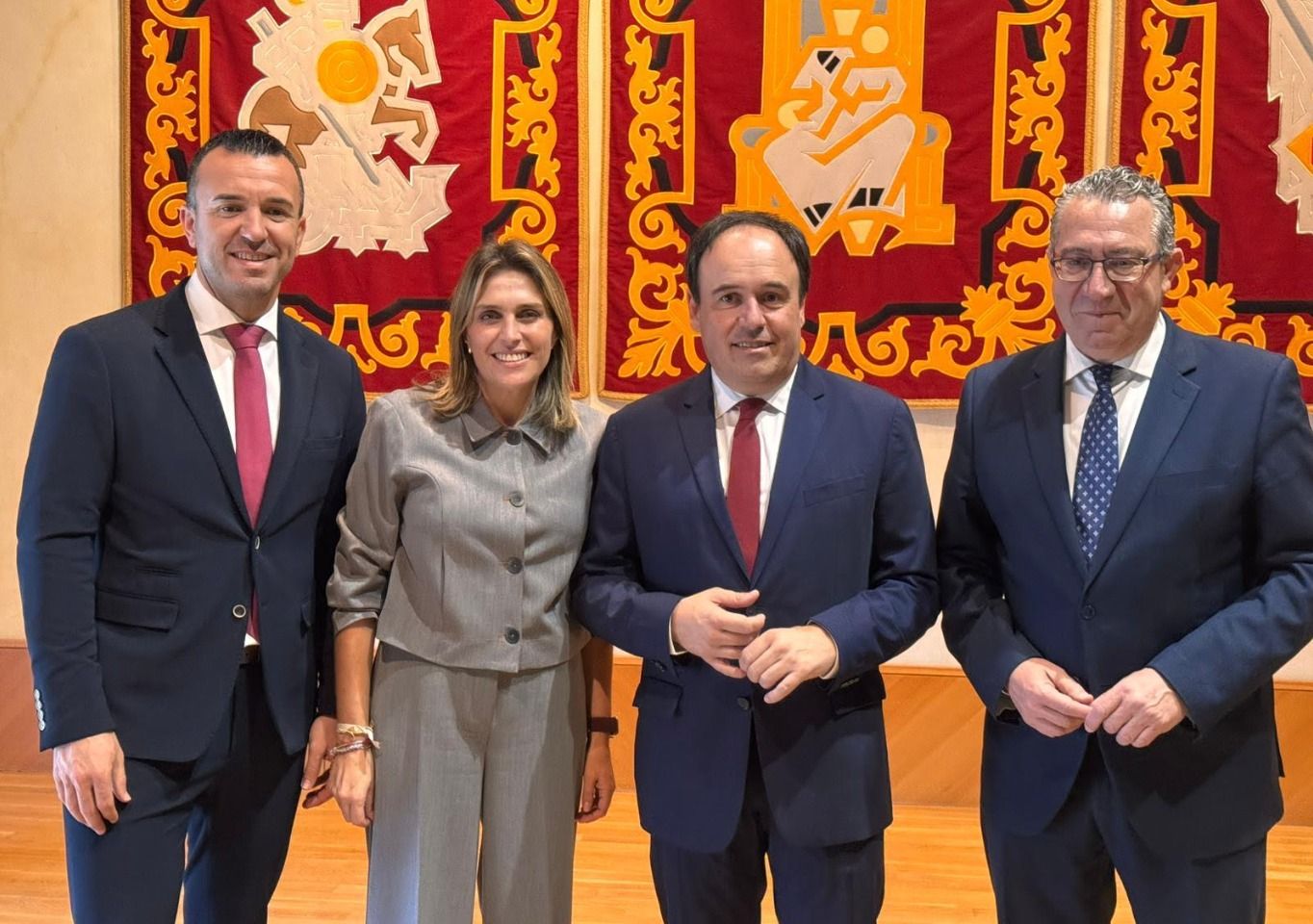 Juanfran Pérez Llorca junto a los tres presidentes provinciales