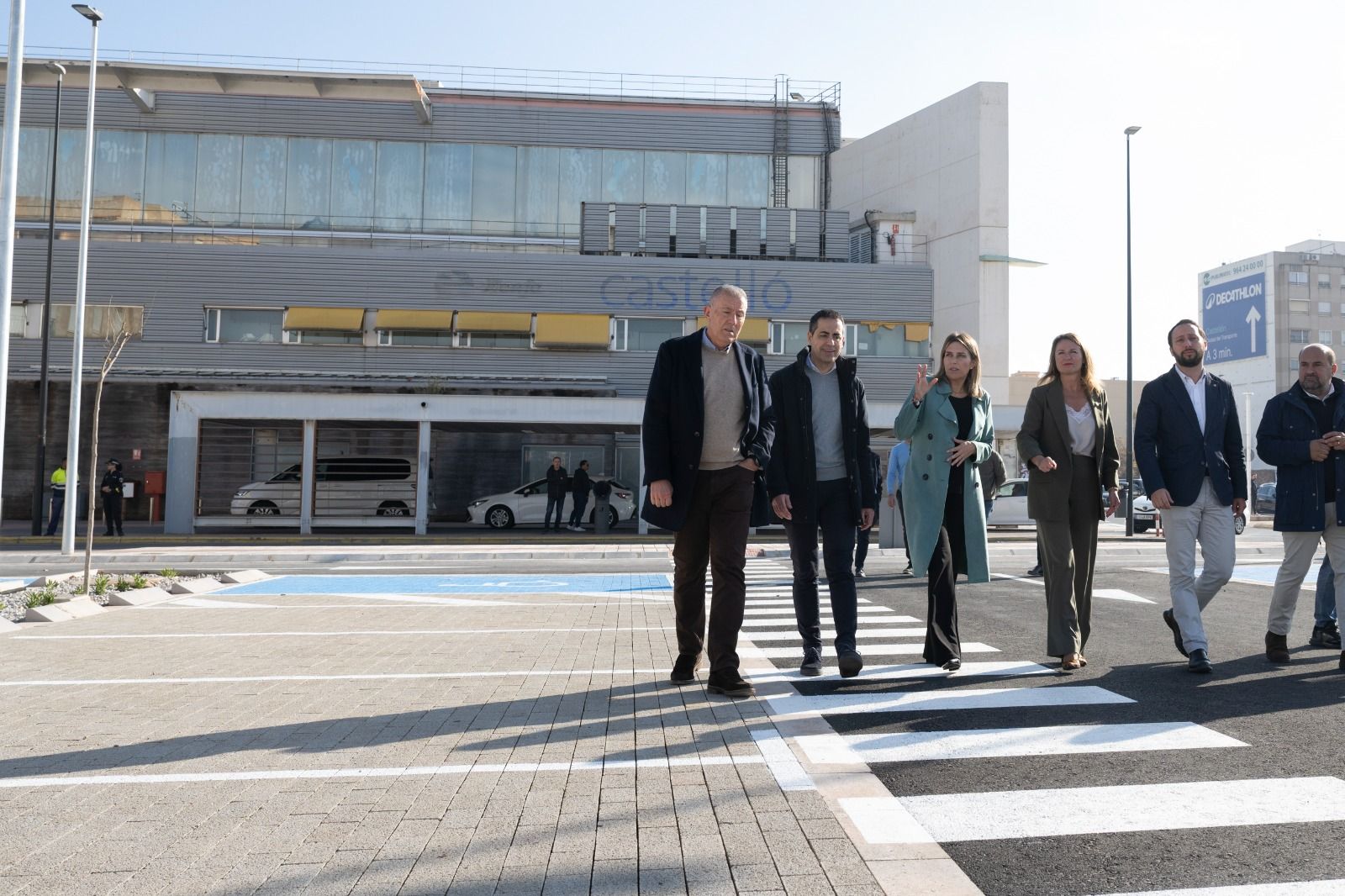 Visita al nuevo aparcamiento de Castellón en la estación de tren