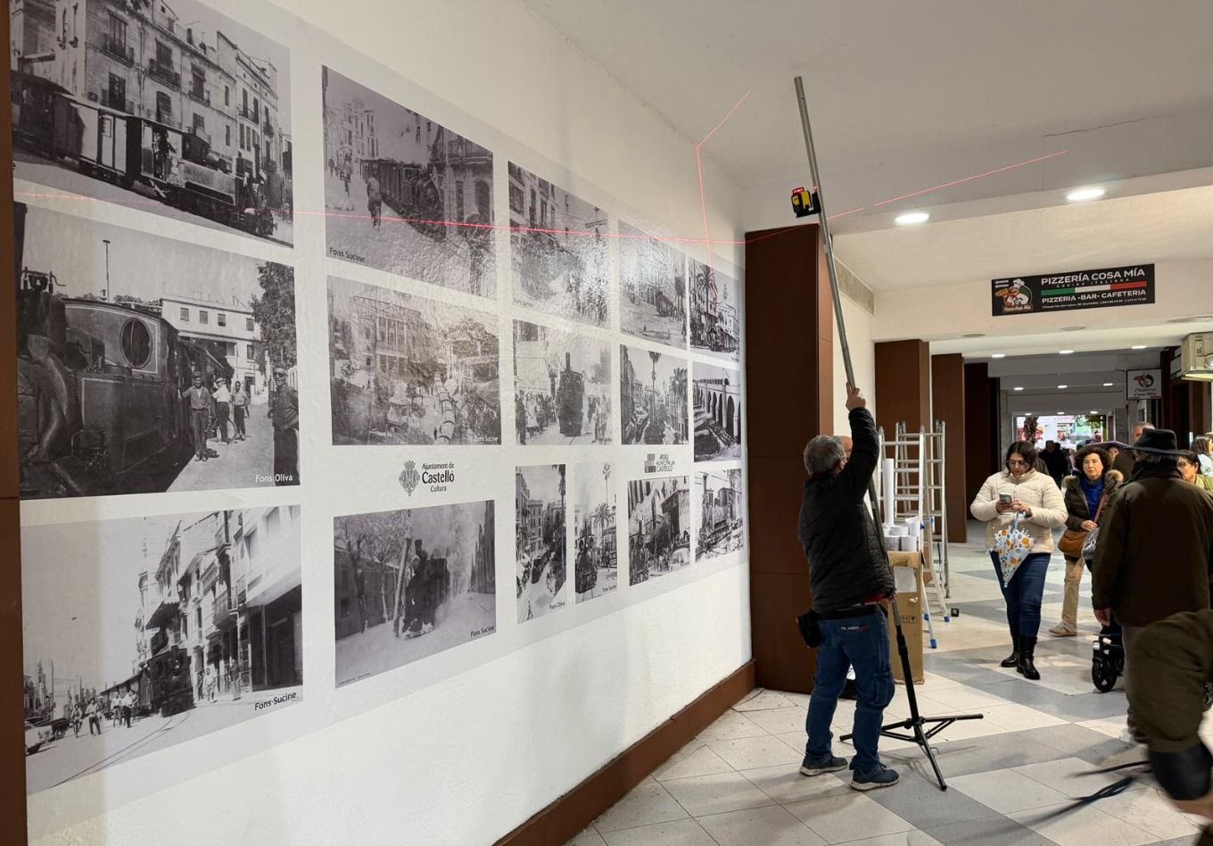 Exposición en el pasaje Alloza de Castellón