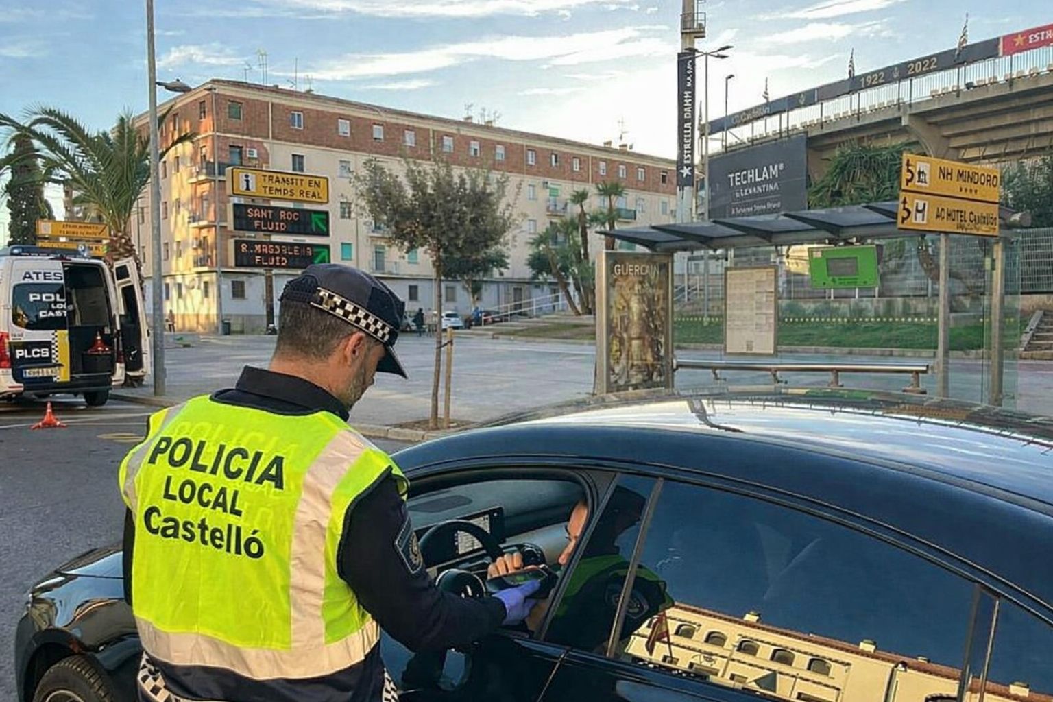 Control d'alcoholèmia de la Policia Local de Castelló