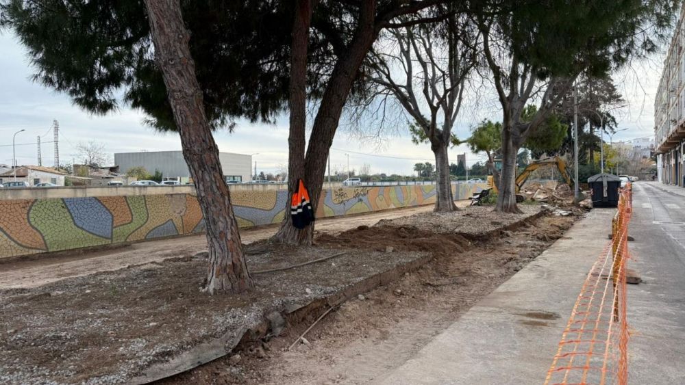 Obres en l'avinguda Juan Bautista San Martí de Borriana