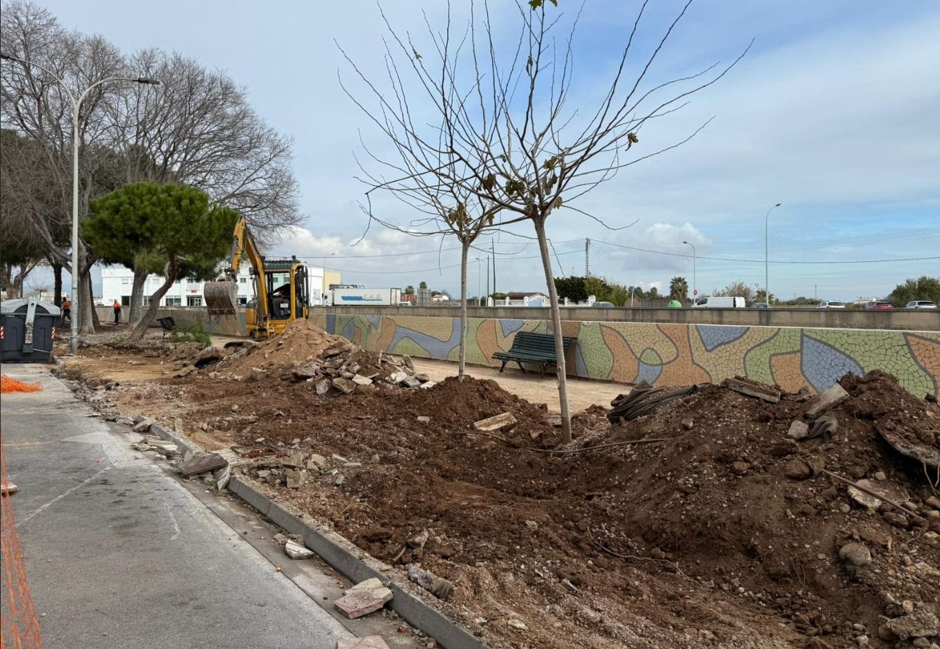 Inici de la segona fase de renovació de l'avinguda Juan Bautista San Martín a Borriana