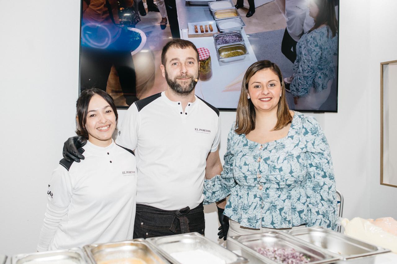 Showcooking de la croqueta de calls de El Portón en Fitur