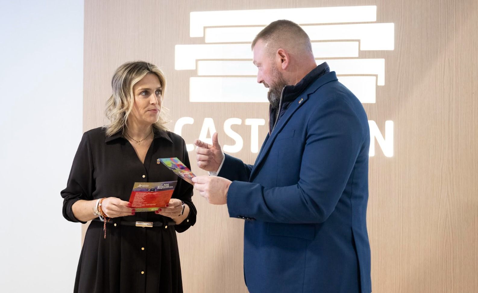 Presidenta Marta Barrachina i diputat d'Esports Iván Sánchez